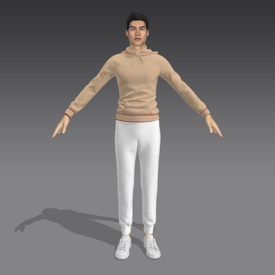 Sweatshirt and Sweatpants 3D model_3