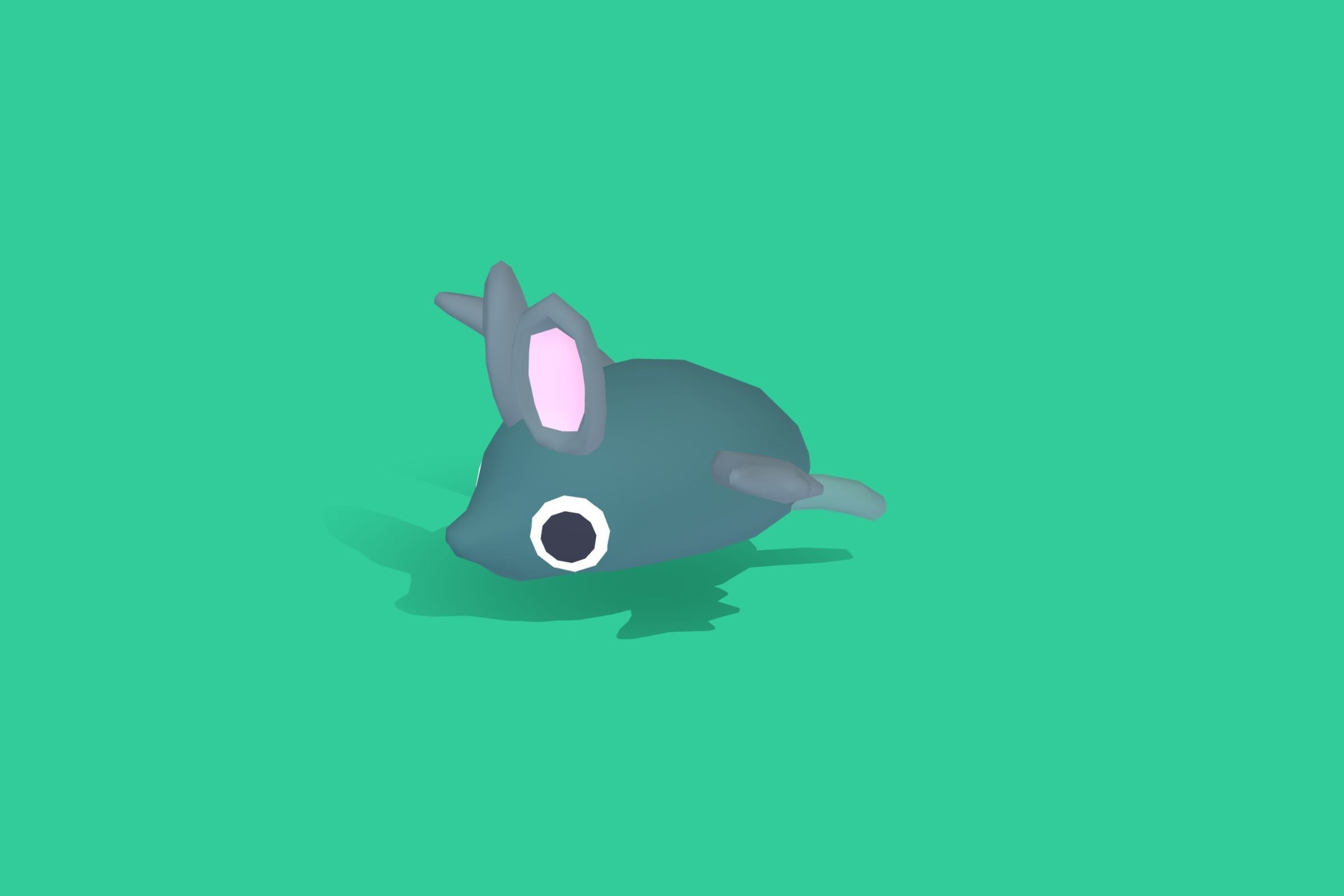 Bat - Quirky Series Low-poly 3D model_3