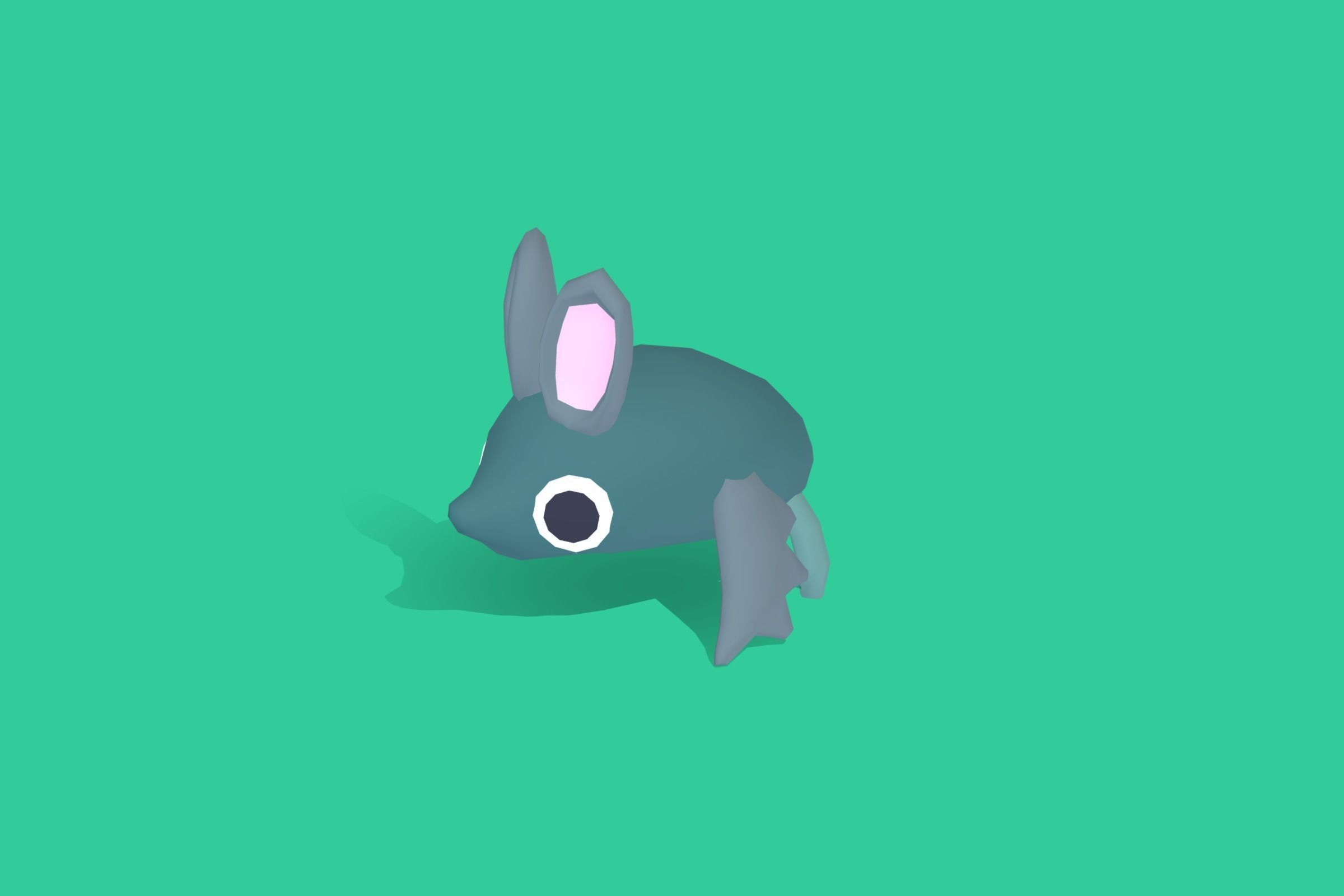 Bat - Quirky Series Low-poly 3D model_10