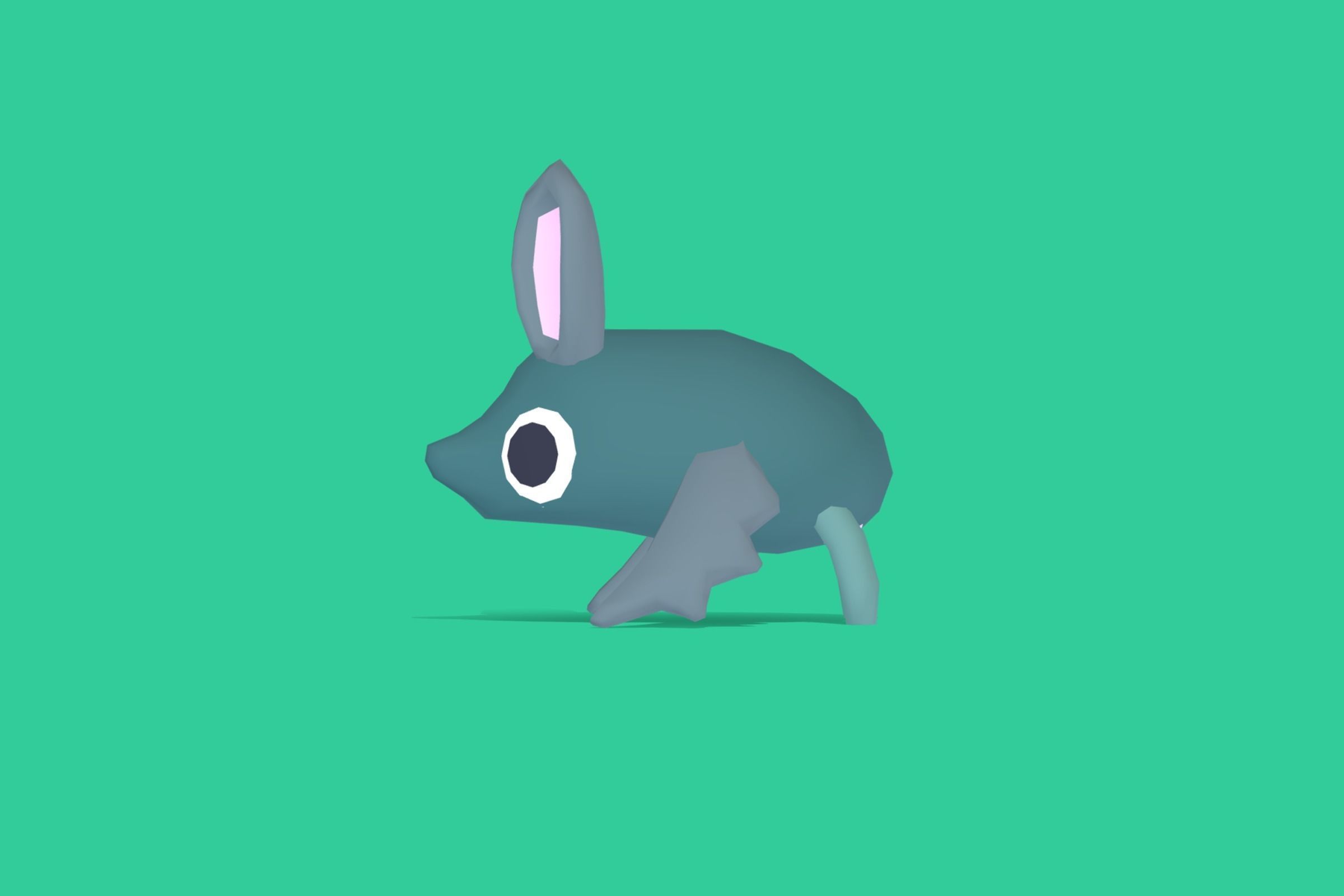 Bat - Quirky Series Low-poly 3D model_2