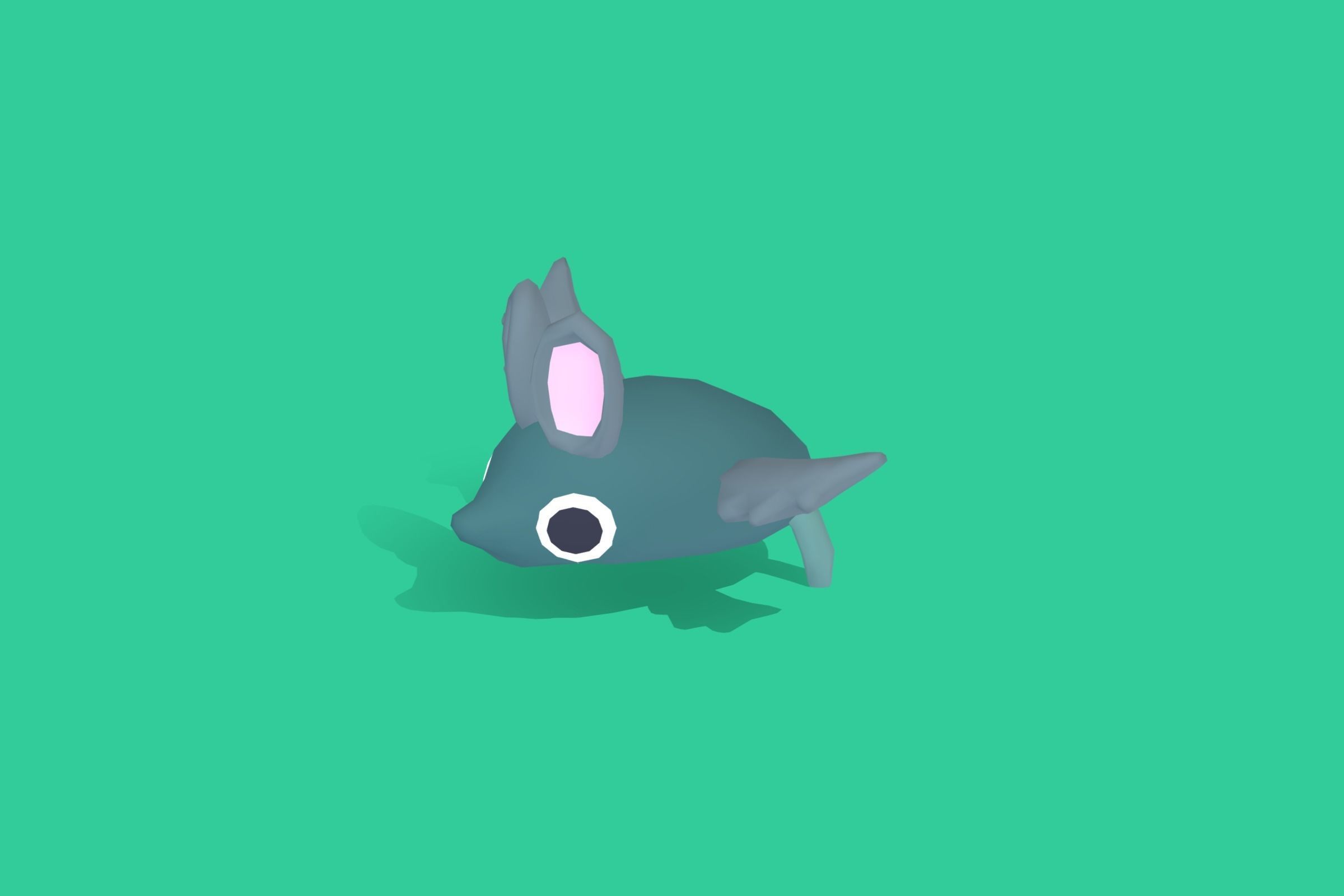 Bat - Quirky Series Low-poly 3D model_6