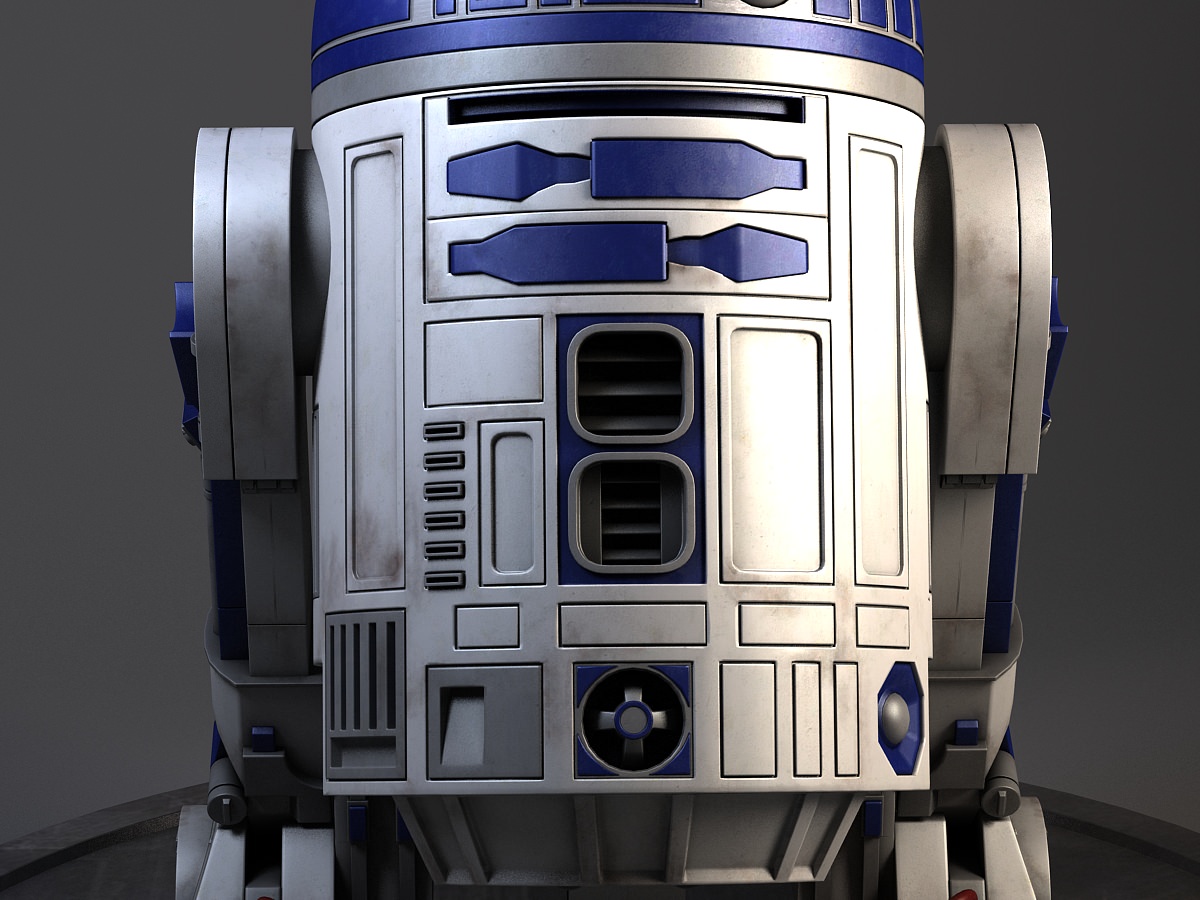 R2D2 Star Wars Droid Robot 3D model_8