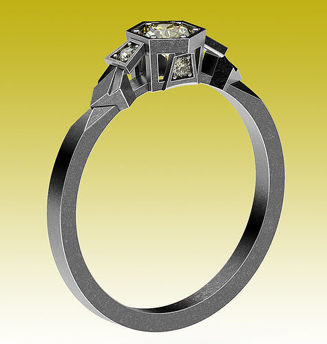 Ring Ancient Style 3D print model