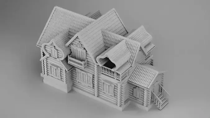 Big slavic house 3D print model