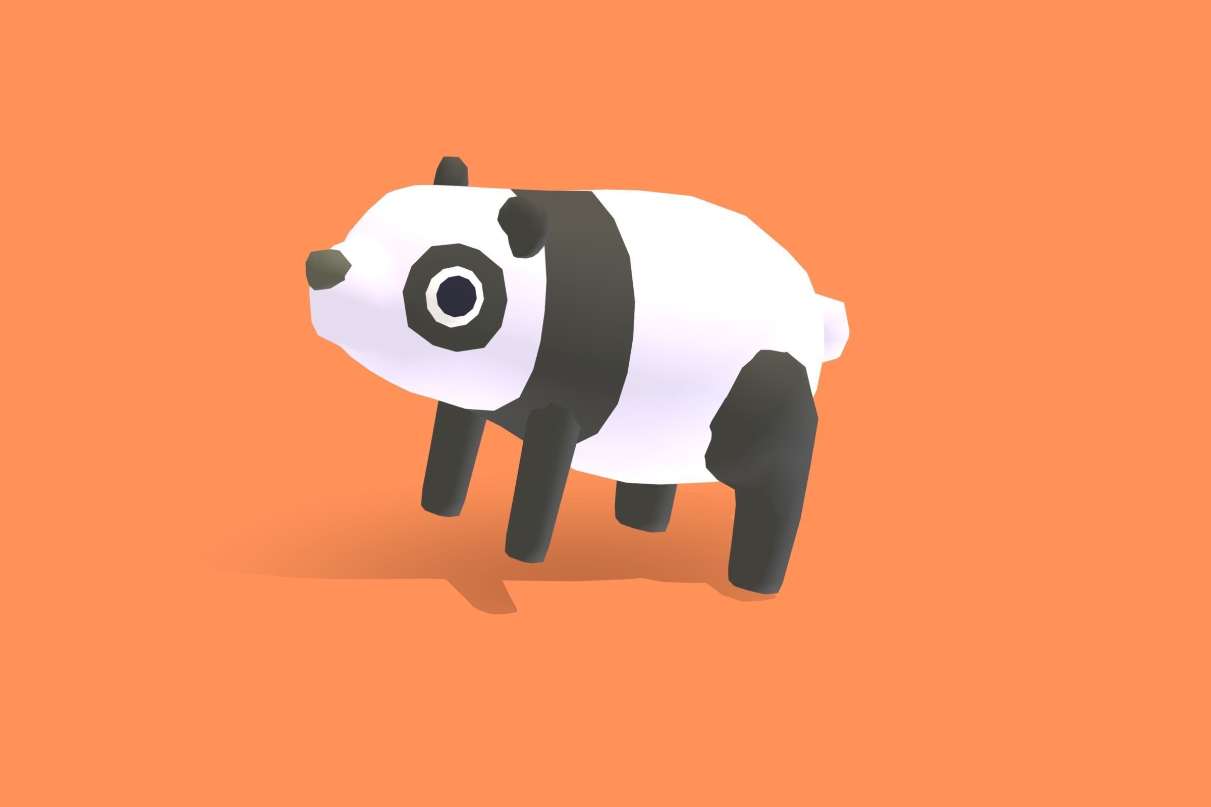 Panda - Quirky Series Low-poly 3D model_10