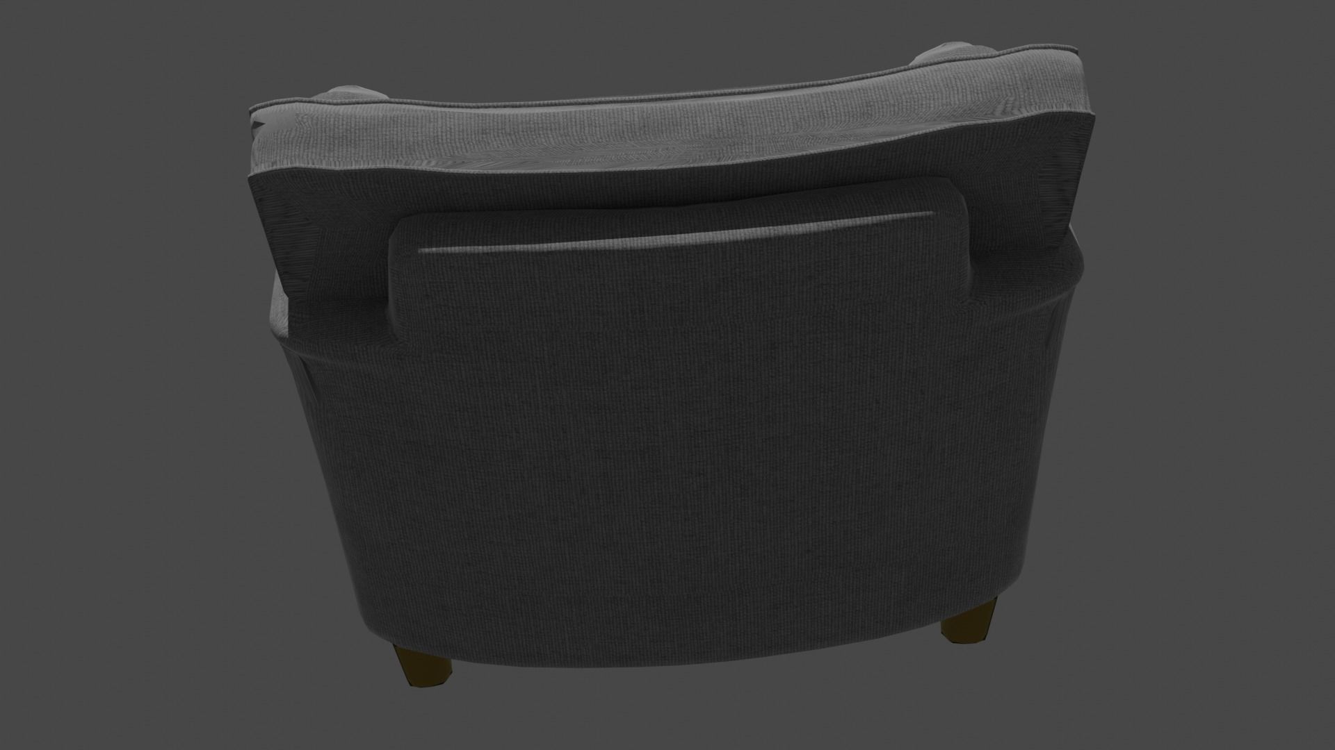 2 sofa collection armchair Low-poly 3D model_6