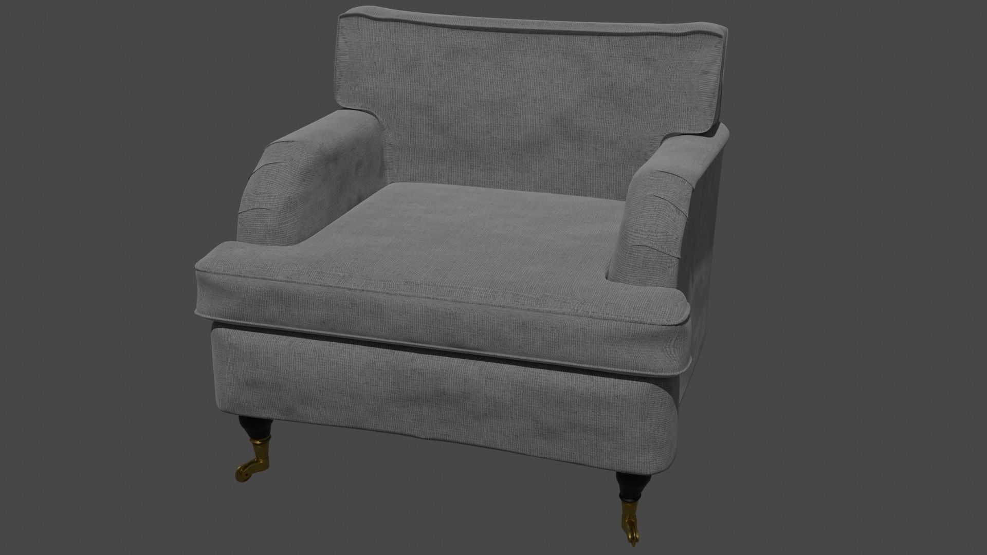 2 sofa collection armchair Low-poly 3D model_3