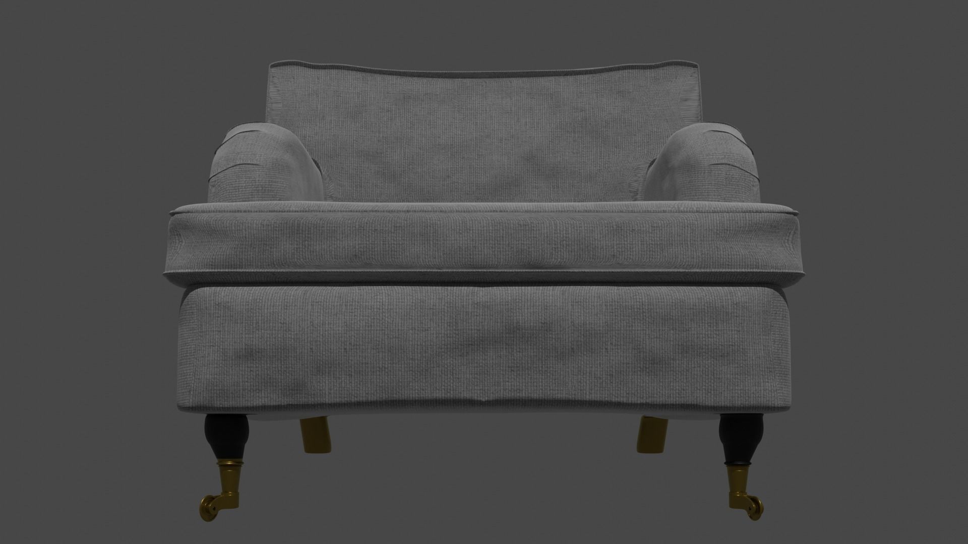 2 sofa collection armchair Low-poly 3D model_1