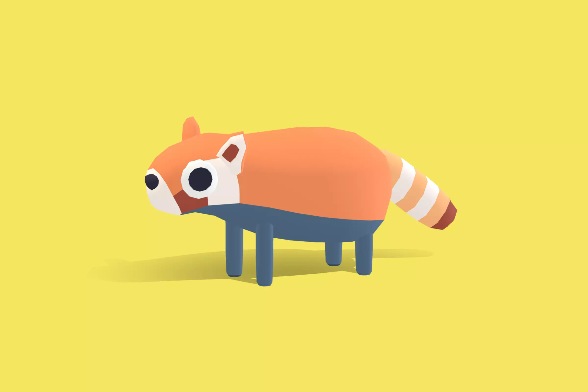 Red Panda - Quirky Series Low-poly 3D model_0