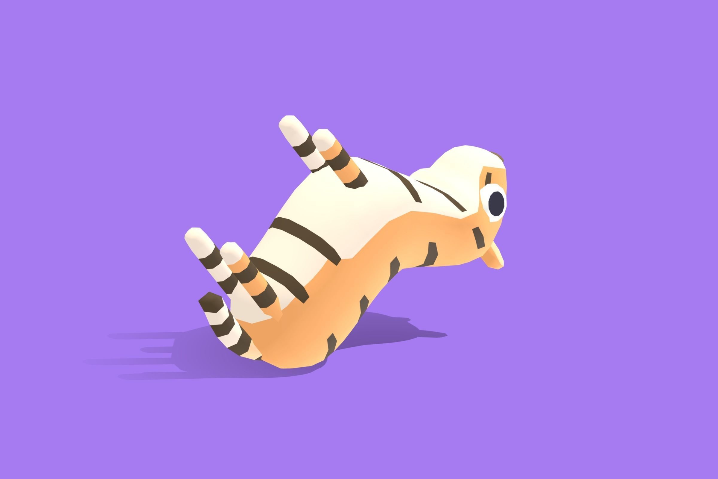 Tiger - Quirky Series Low-poly 3D model_6