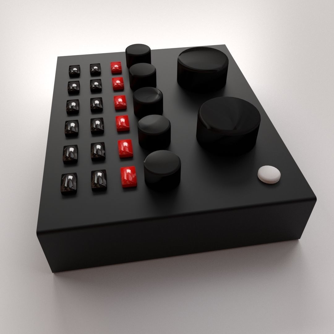 Audio Mixer v2 3D model_1