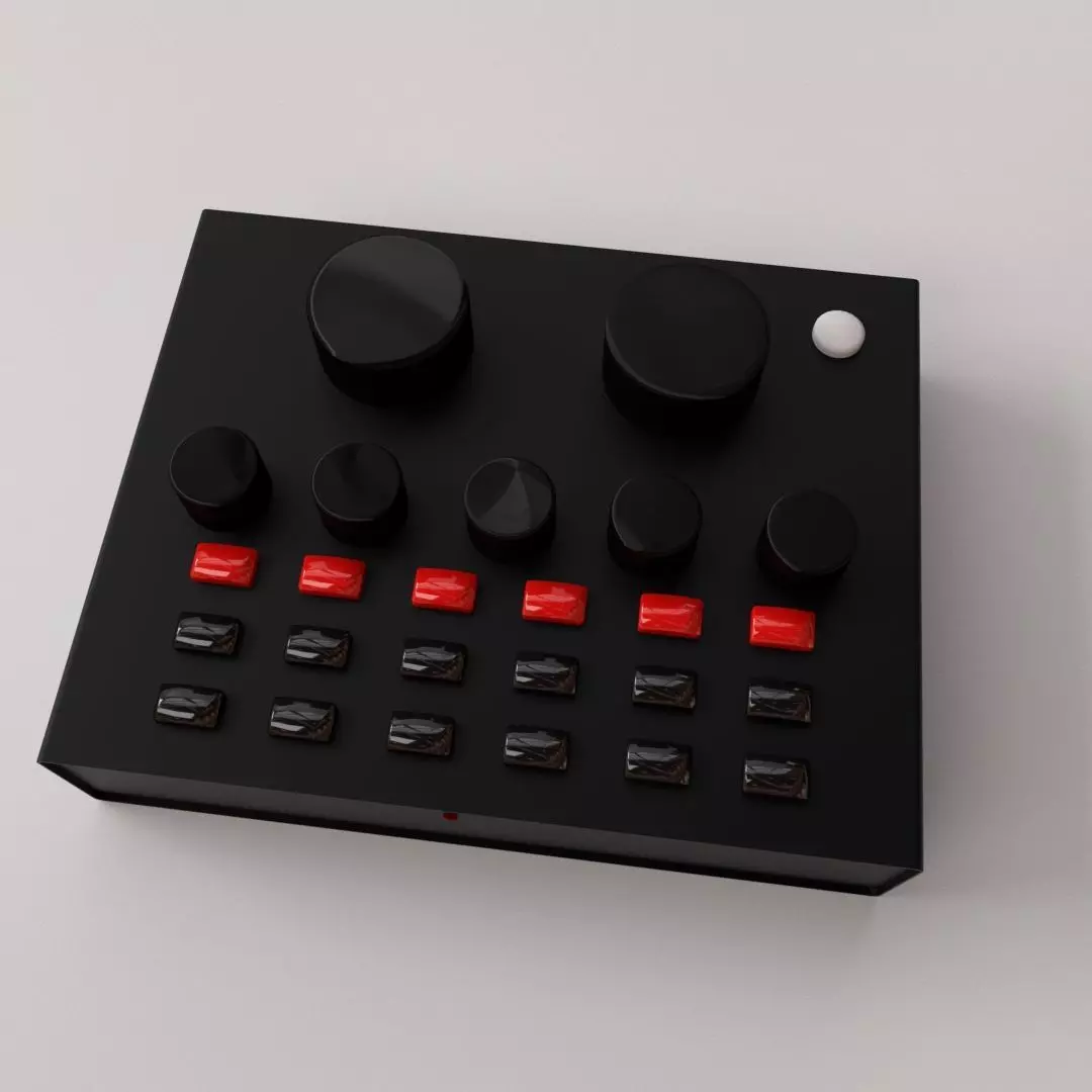 Audio Mixer v2 3D model_0