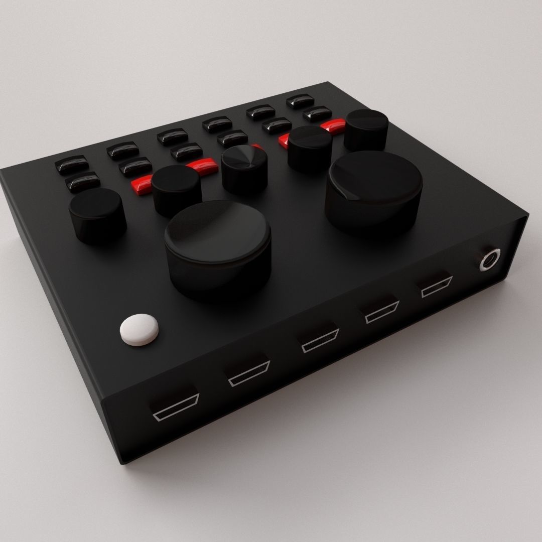 Audio Mixer v2 3D model_2