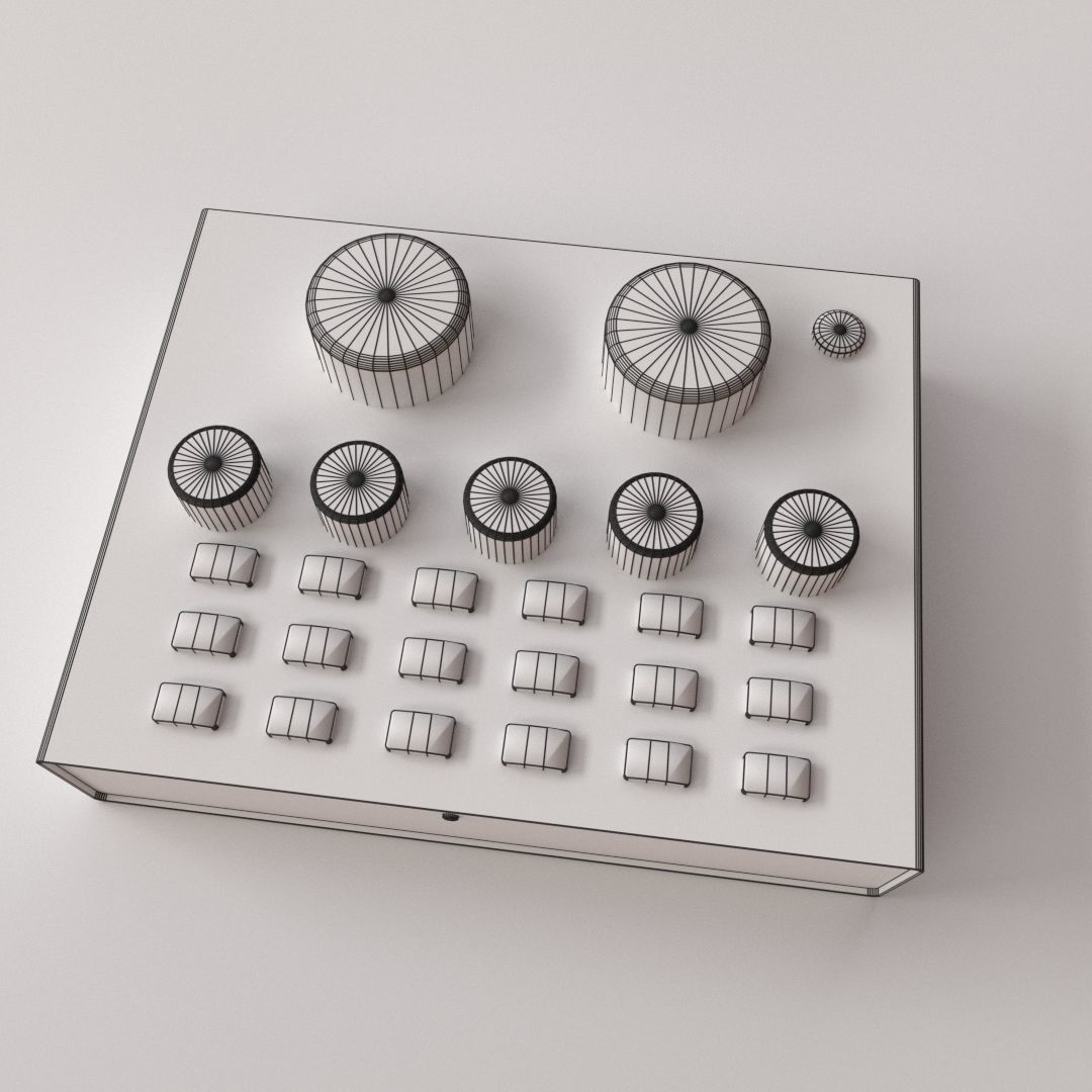 Audio Mixer v2 3D model_4