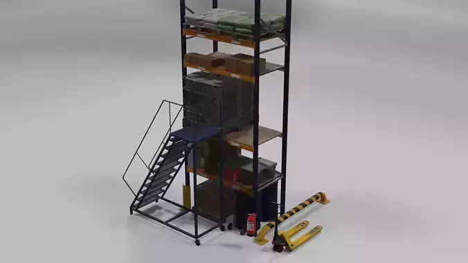 Warehouse pack PBR low poly