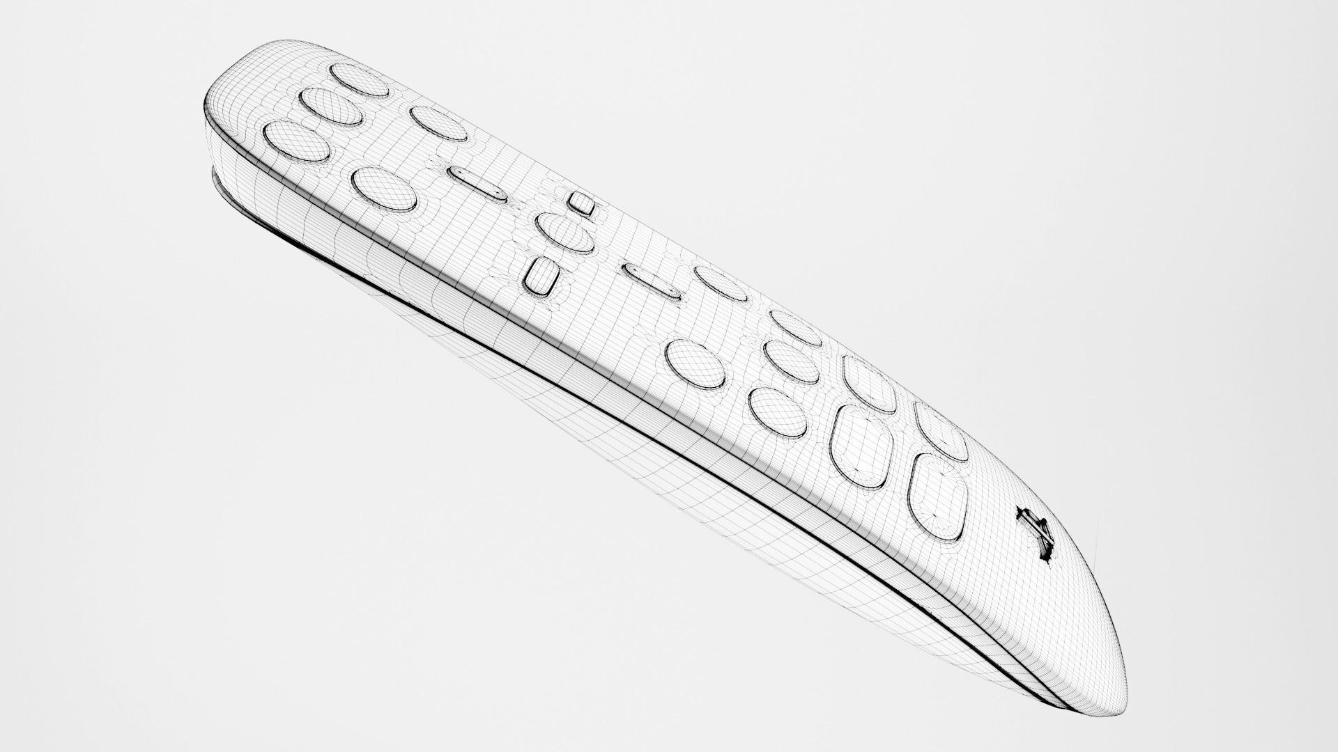 Playstation 5 Media Remote 3D model_4