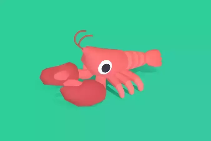 Lobster - Quirky Series Low-poly 3D model Lobster - Quirky Series Low-poly 3D model