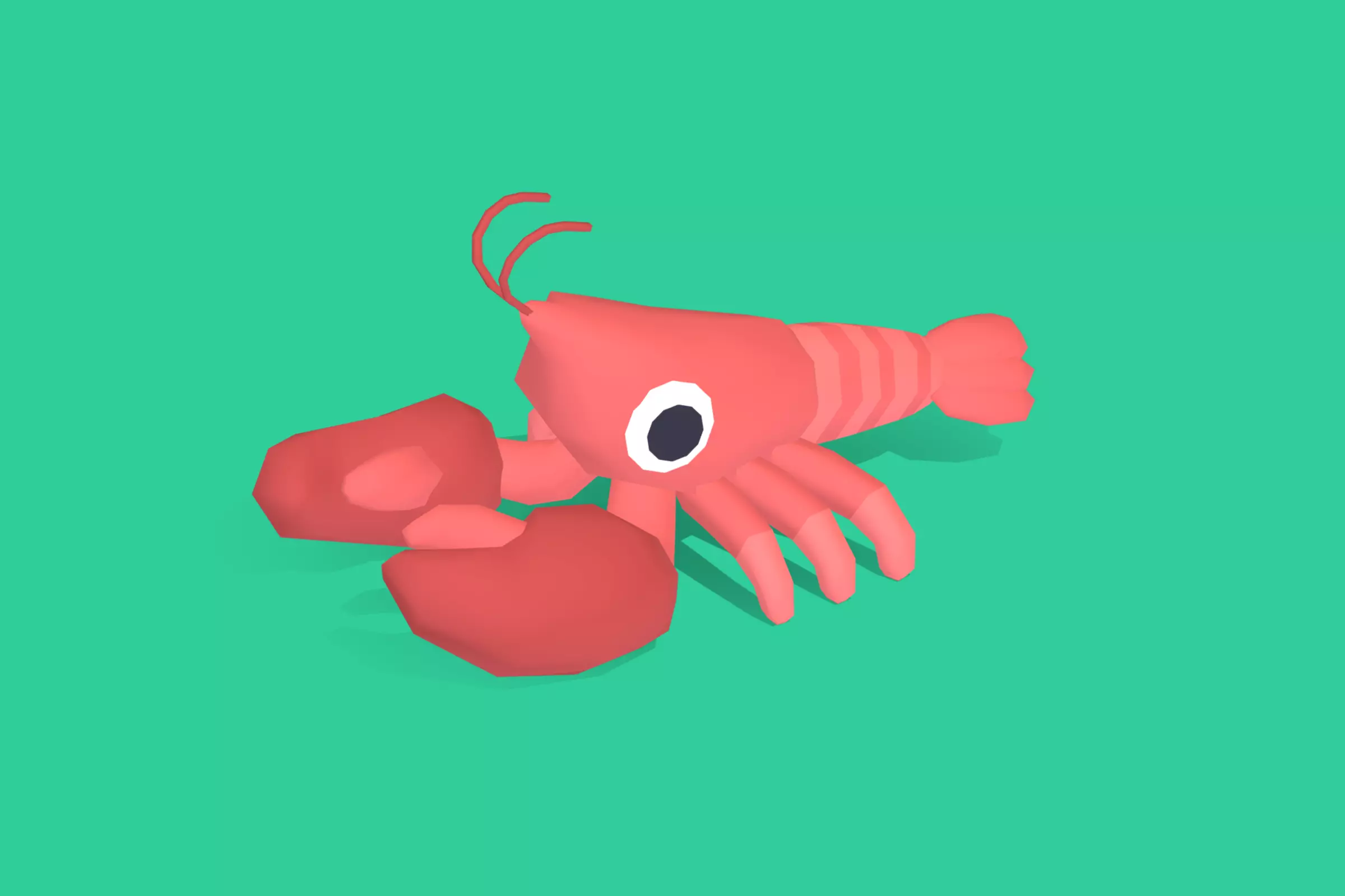 Lobster - Quirky Series Low-poly 3D model_0