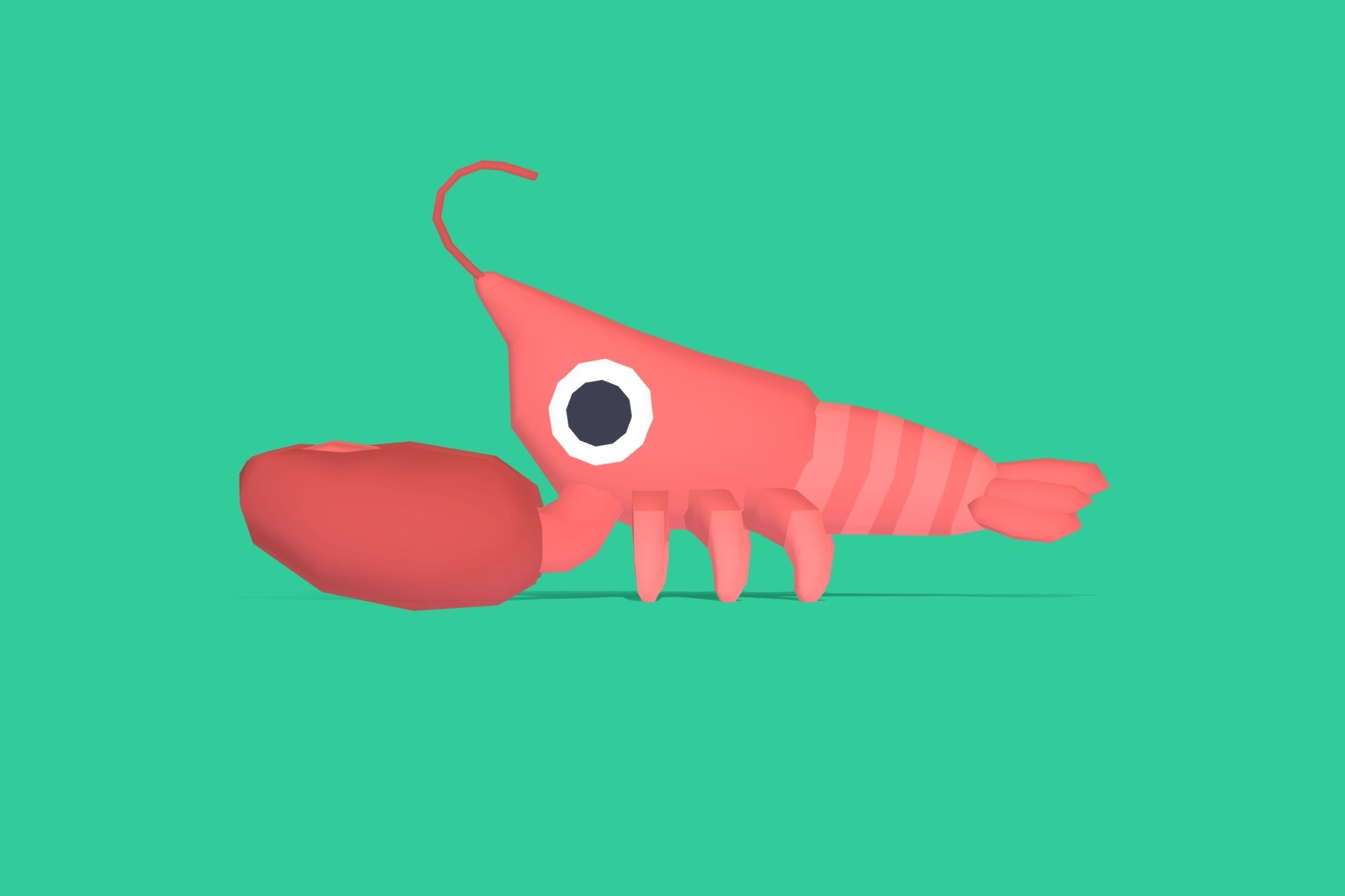 Lobster - Quirky Series Low-poly 3D model_2