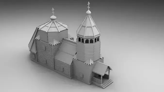 Slavic church 3D print model