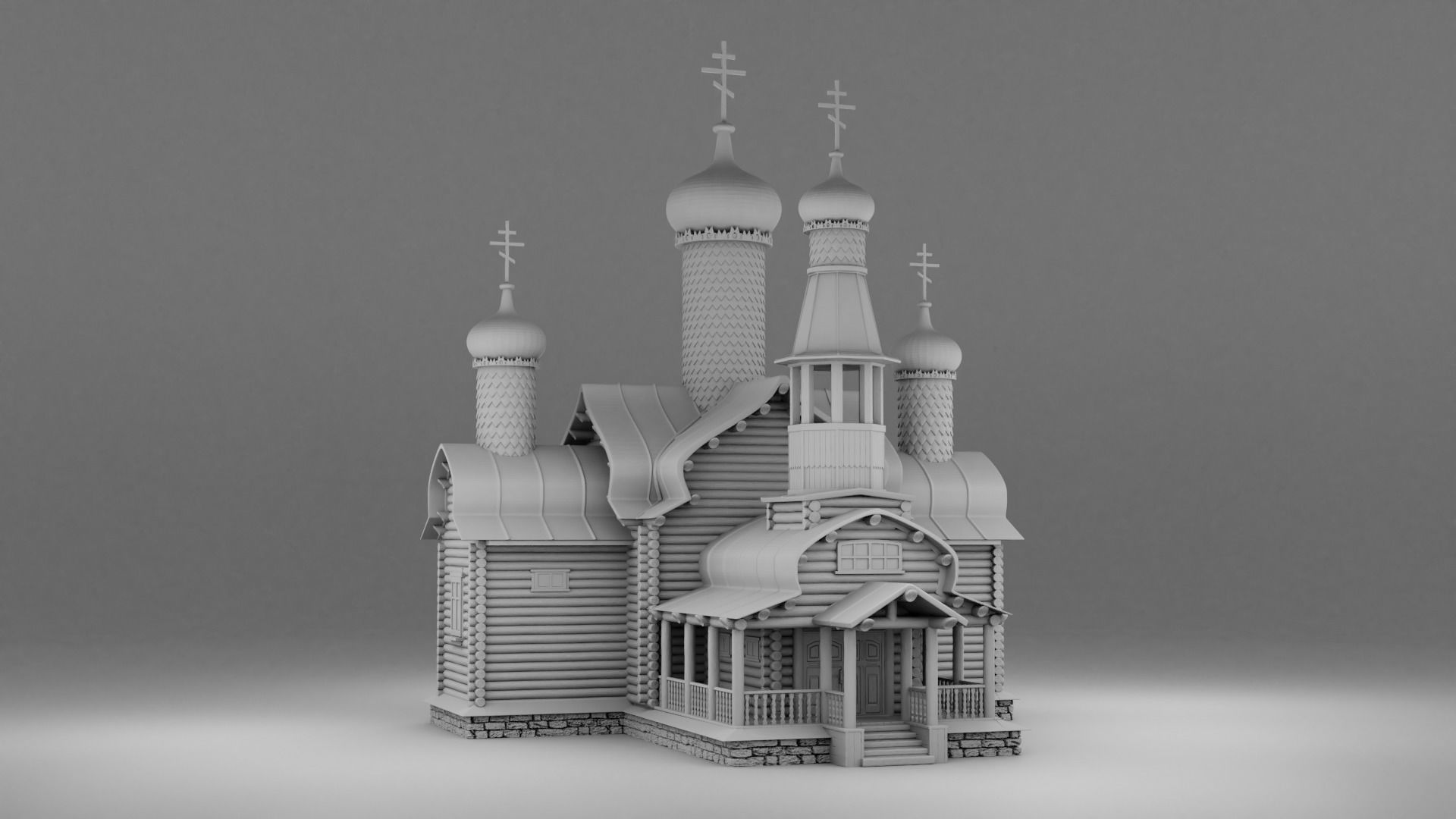 Cathedral church 3D print model_4