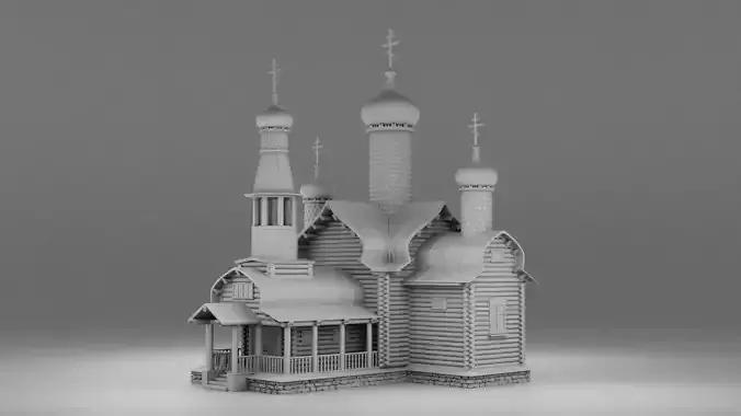 Cathedral church 3D print model