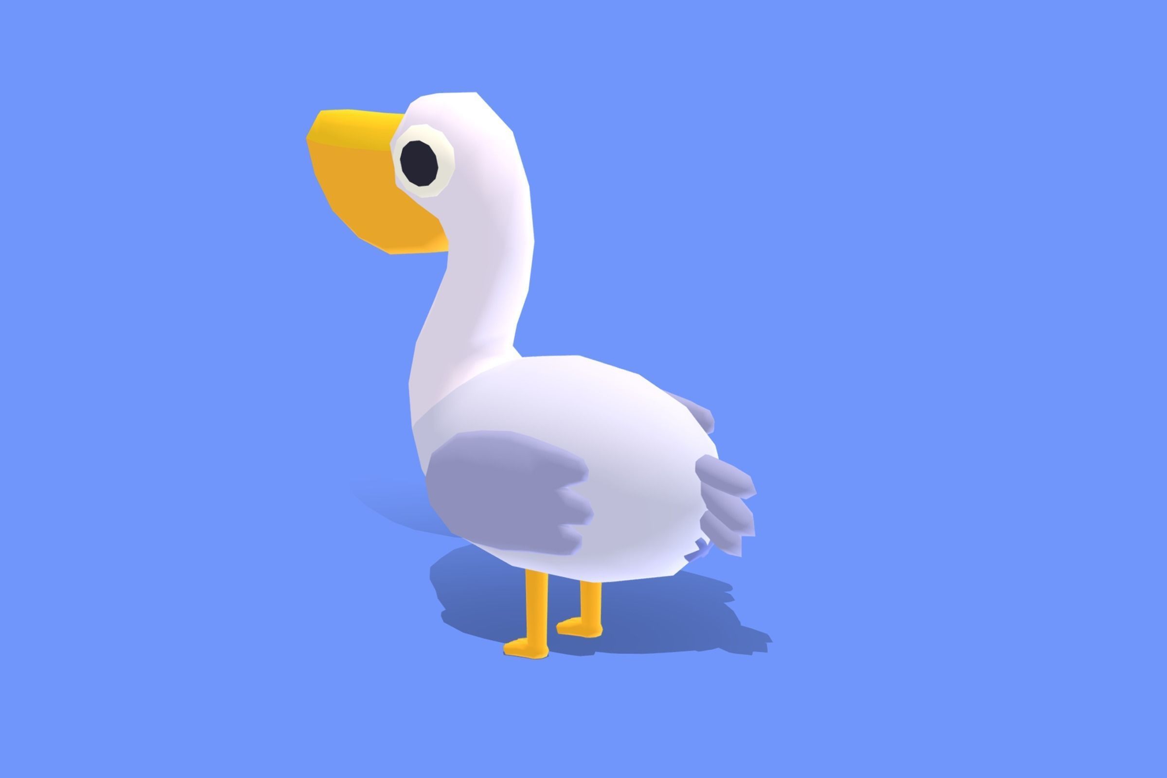 Pelican - Quirky Series Low-poly 3D model_1