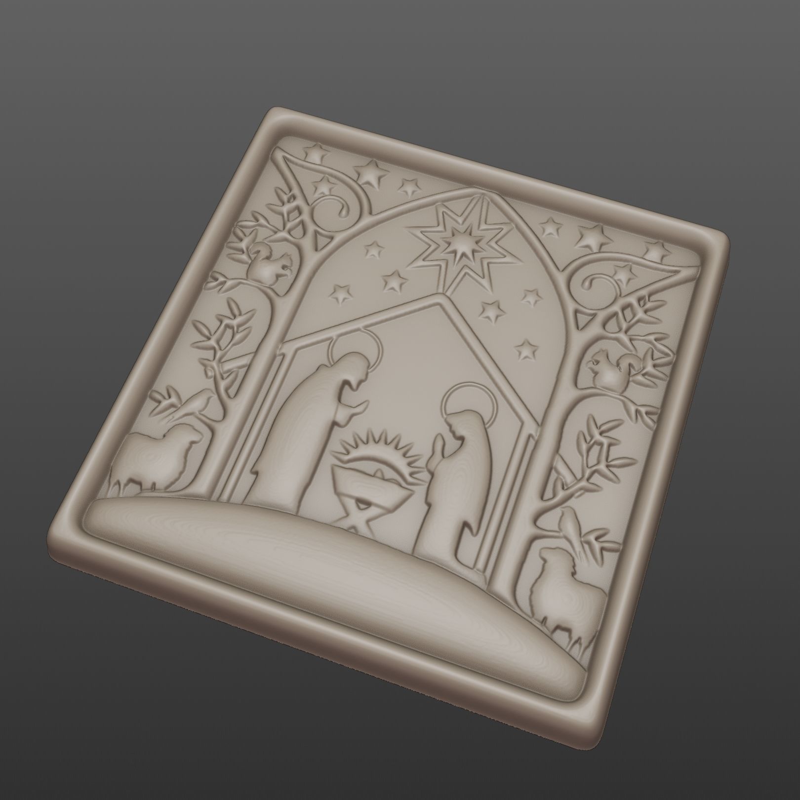 The birth of god 3D print model_2