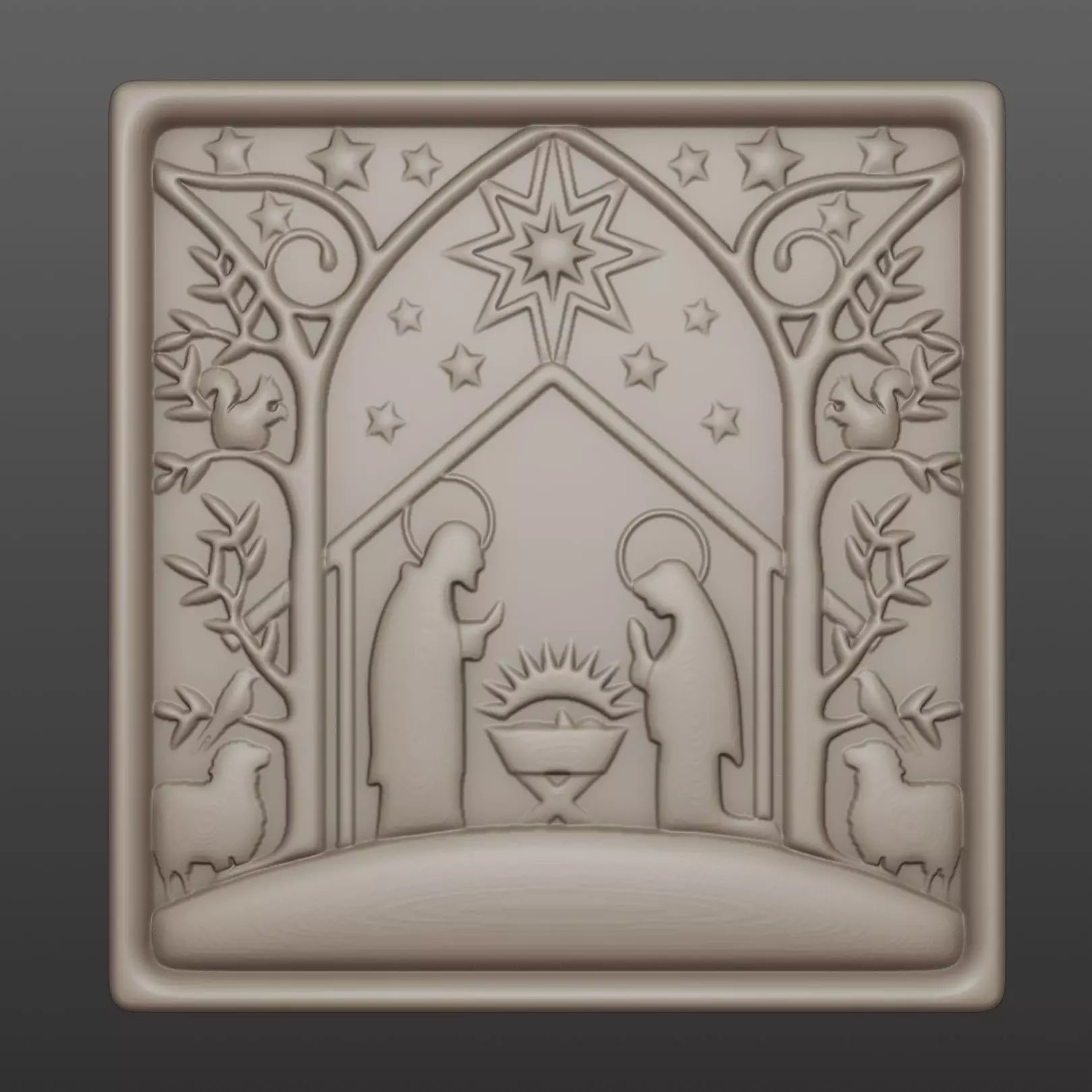 The birth of god 3D print model_0