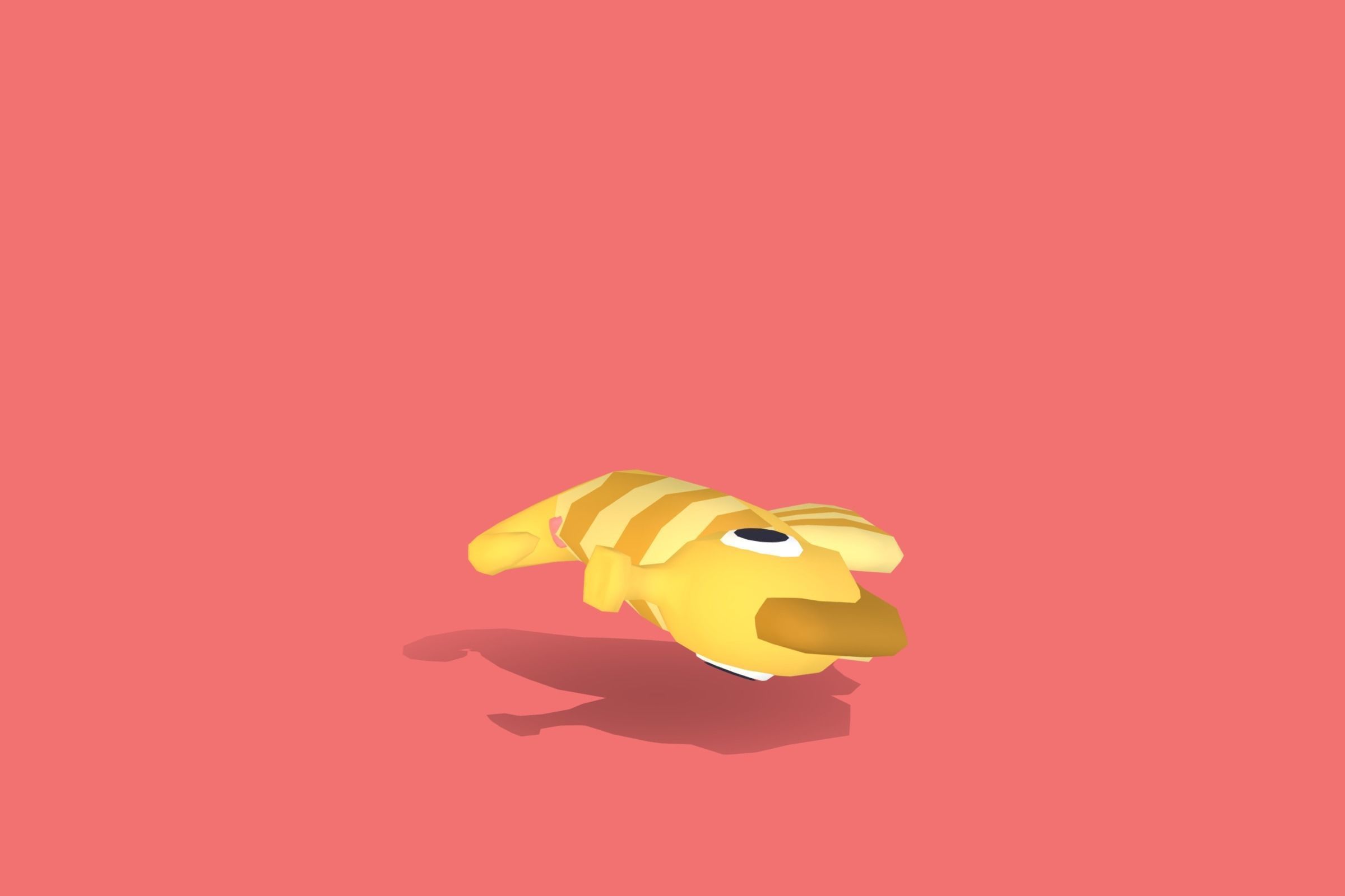 Seahorse - Quirky Series Low-poly 3D model_13