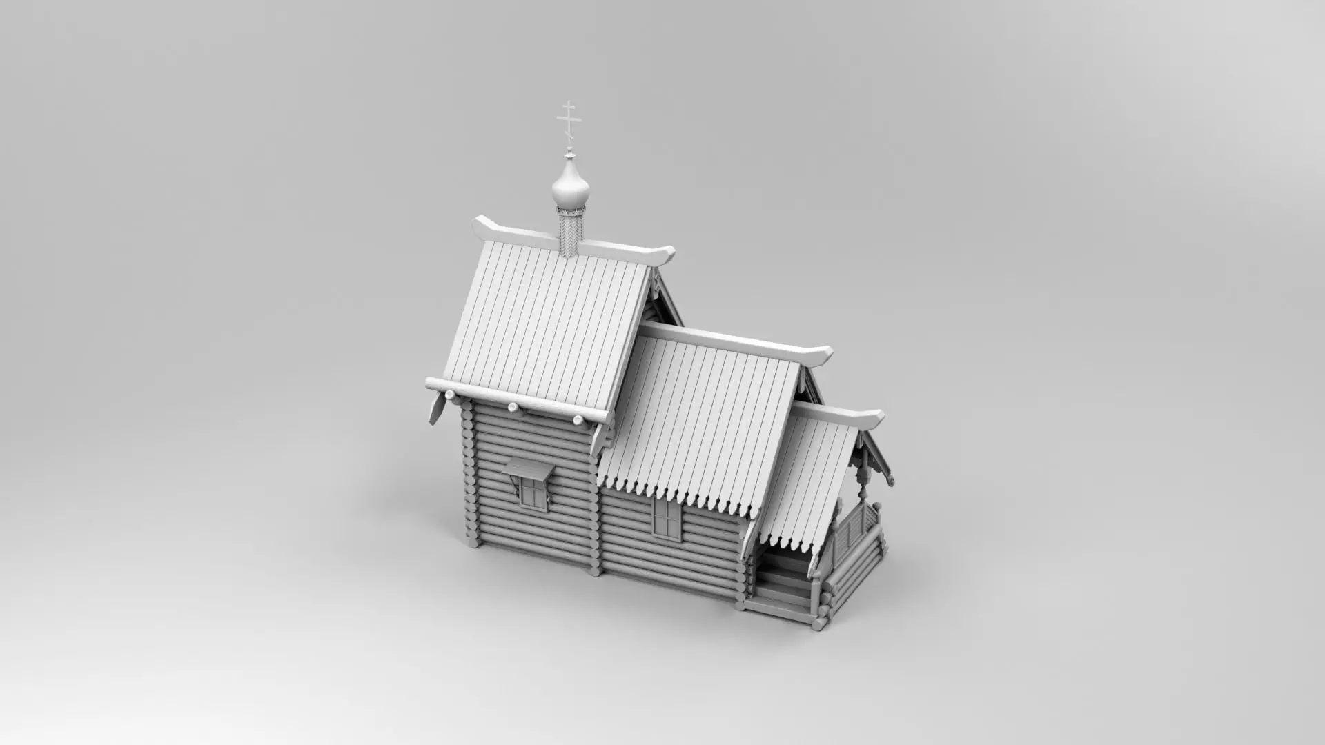 Small church 3D print model_0