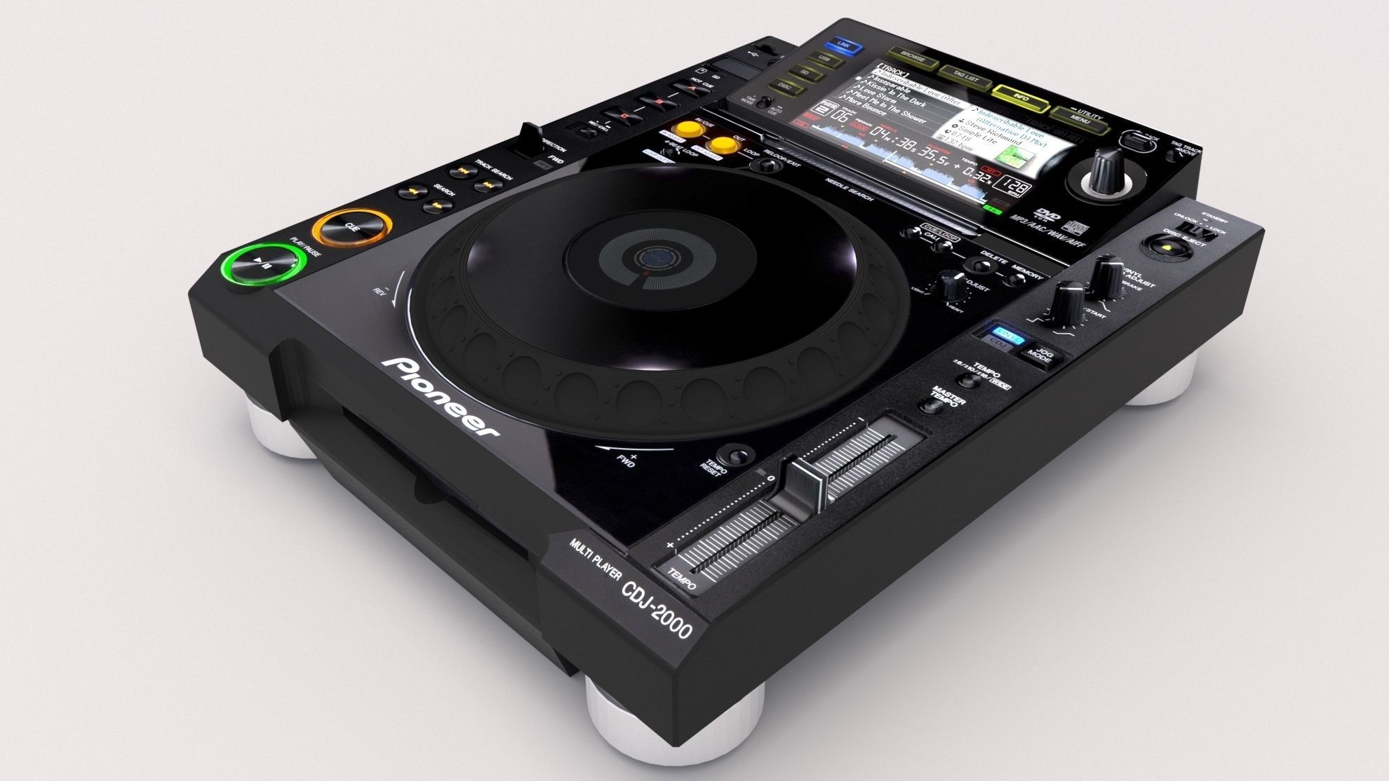 Pioneer cdj-2000 3D model_1