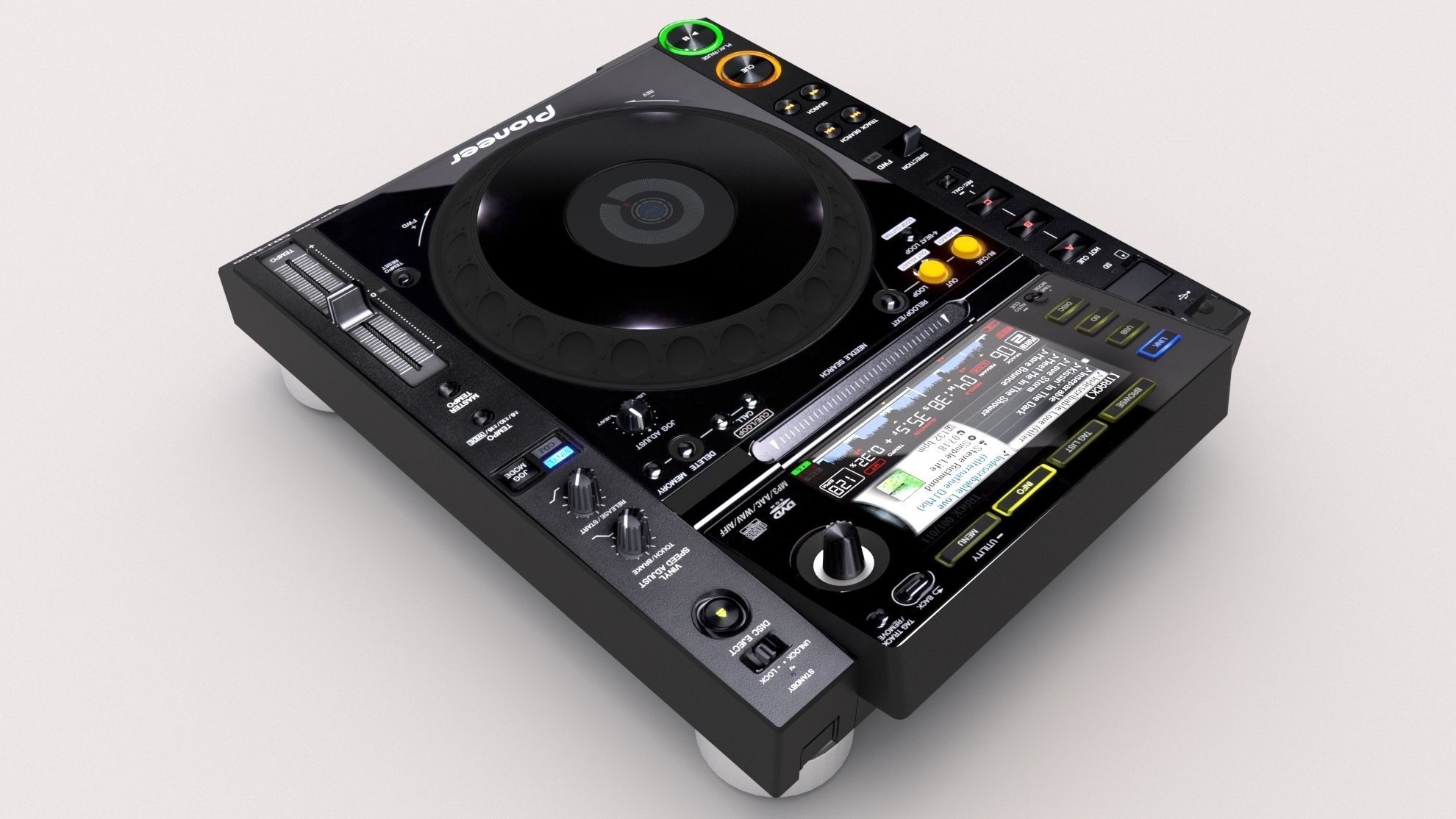 Pioneer cdj-2000 3D model_2