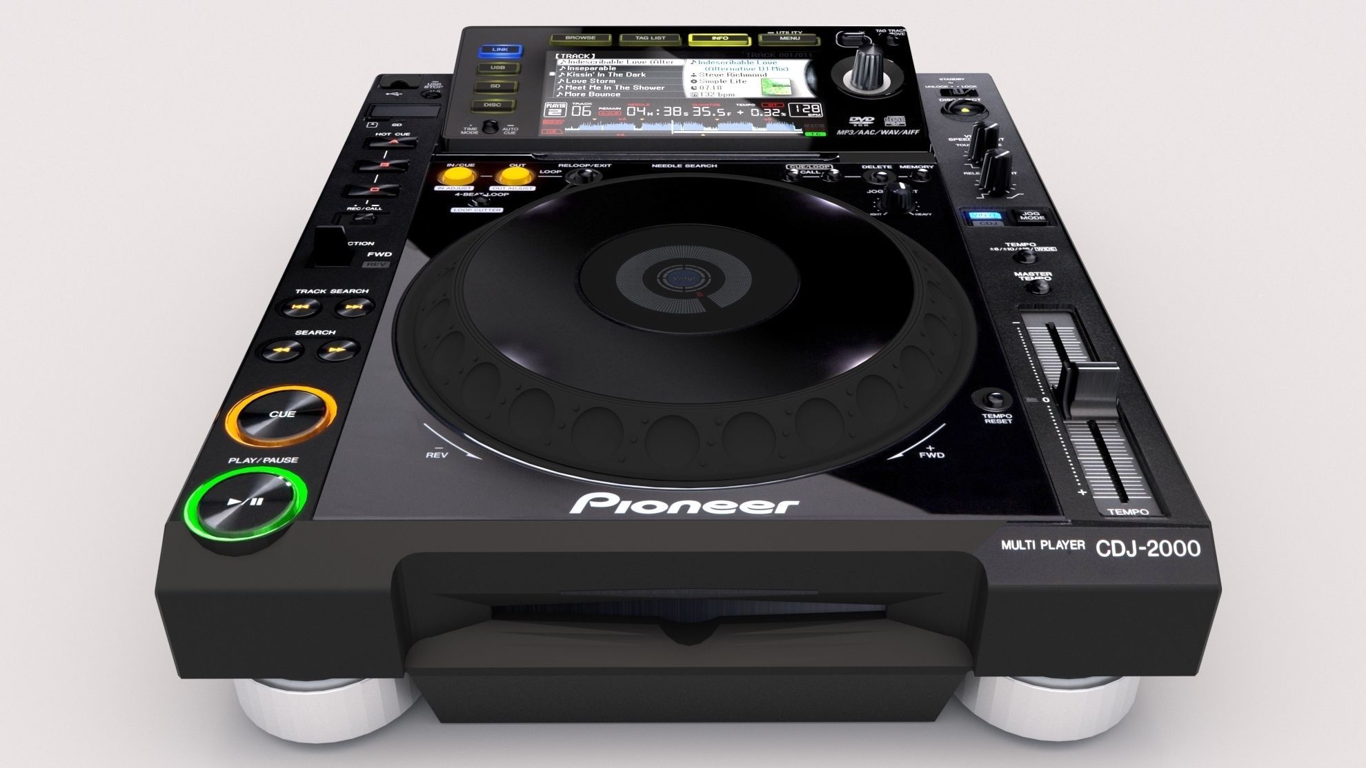 Pioneer cdj-2000 3D model_3