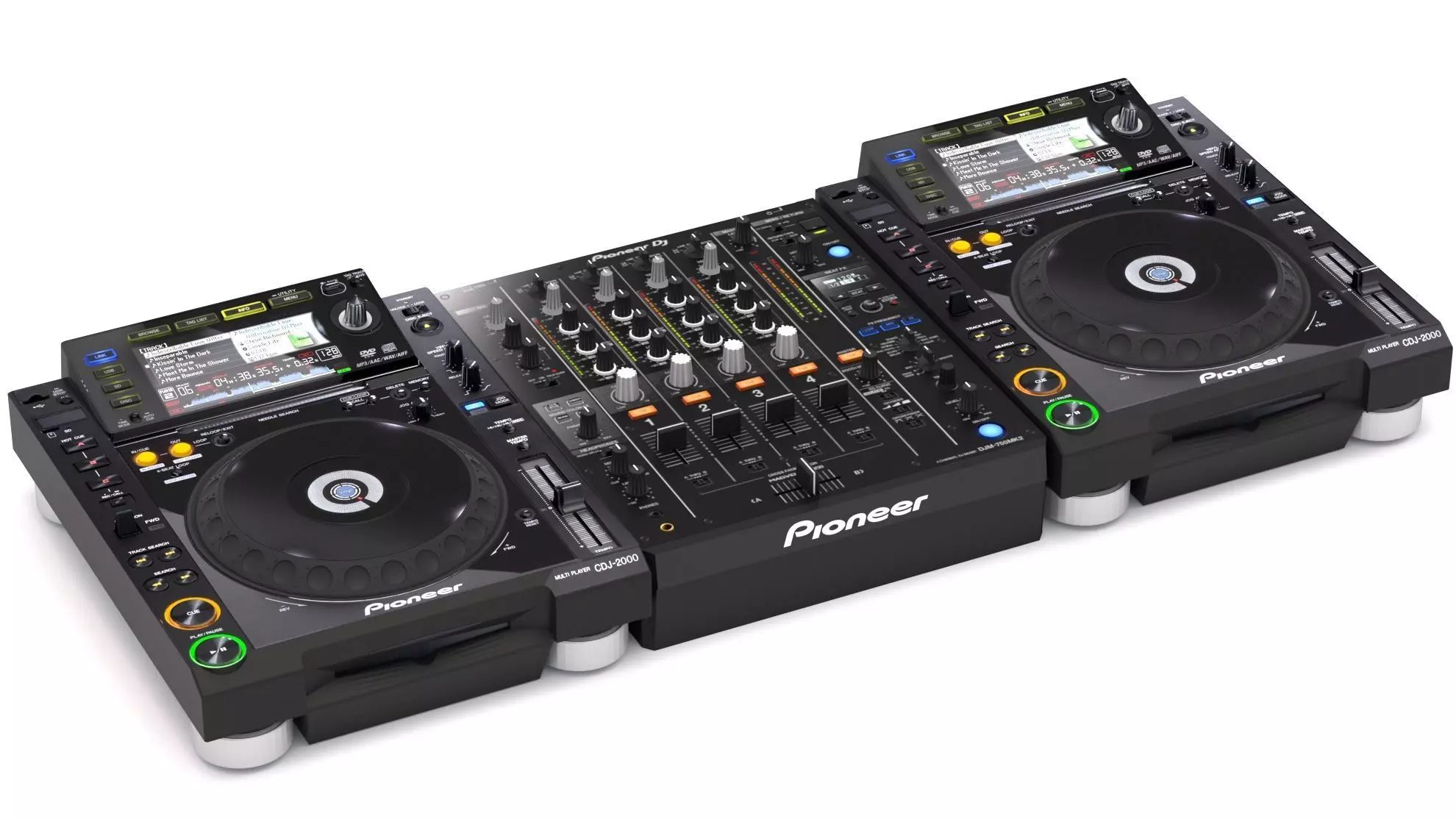 Pioneer dj set 3D model_0