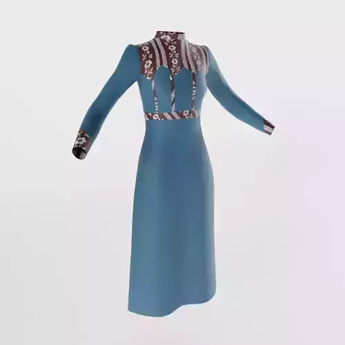 Late Victorian Girls Dress