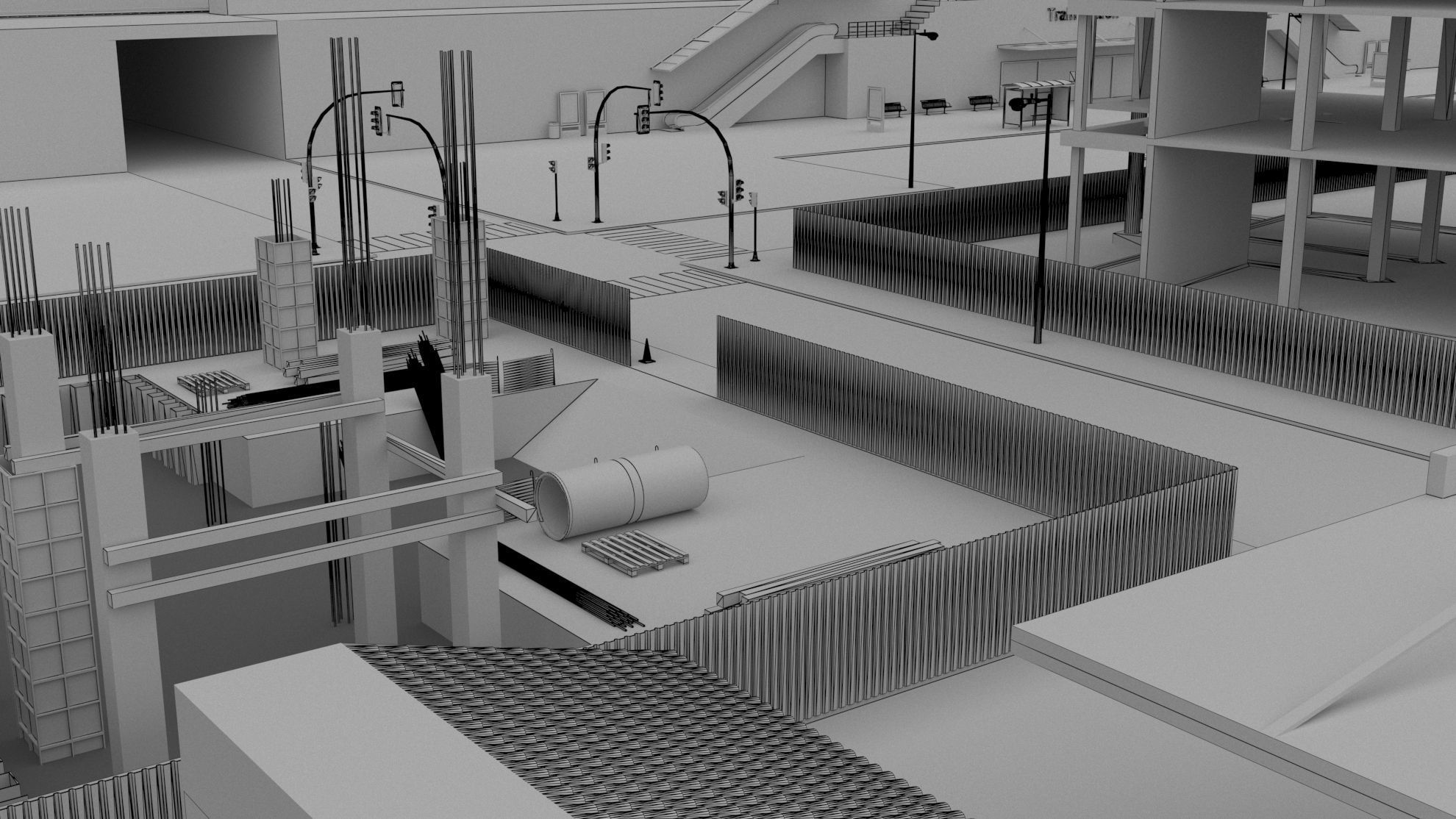 Small European City 3D model_39