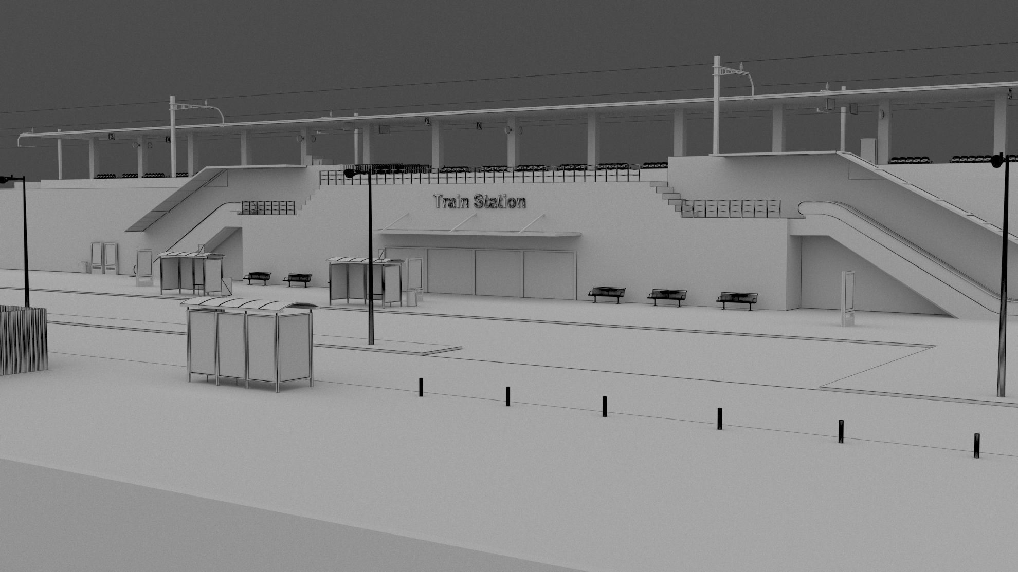 Small European City 3D model_37