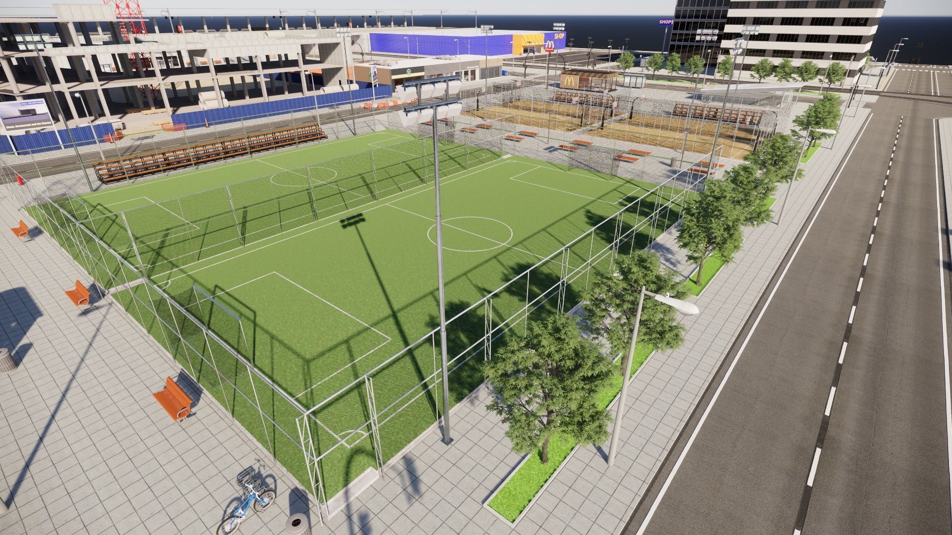 Small European City 3D model_3