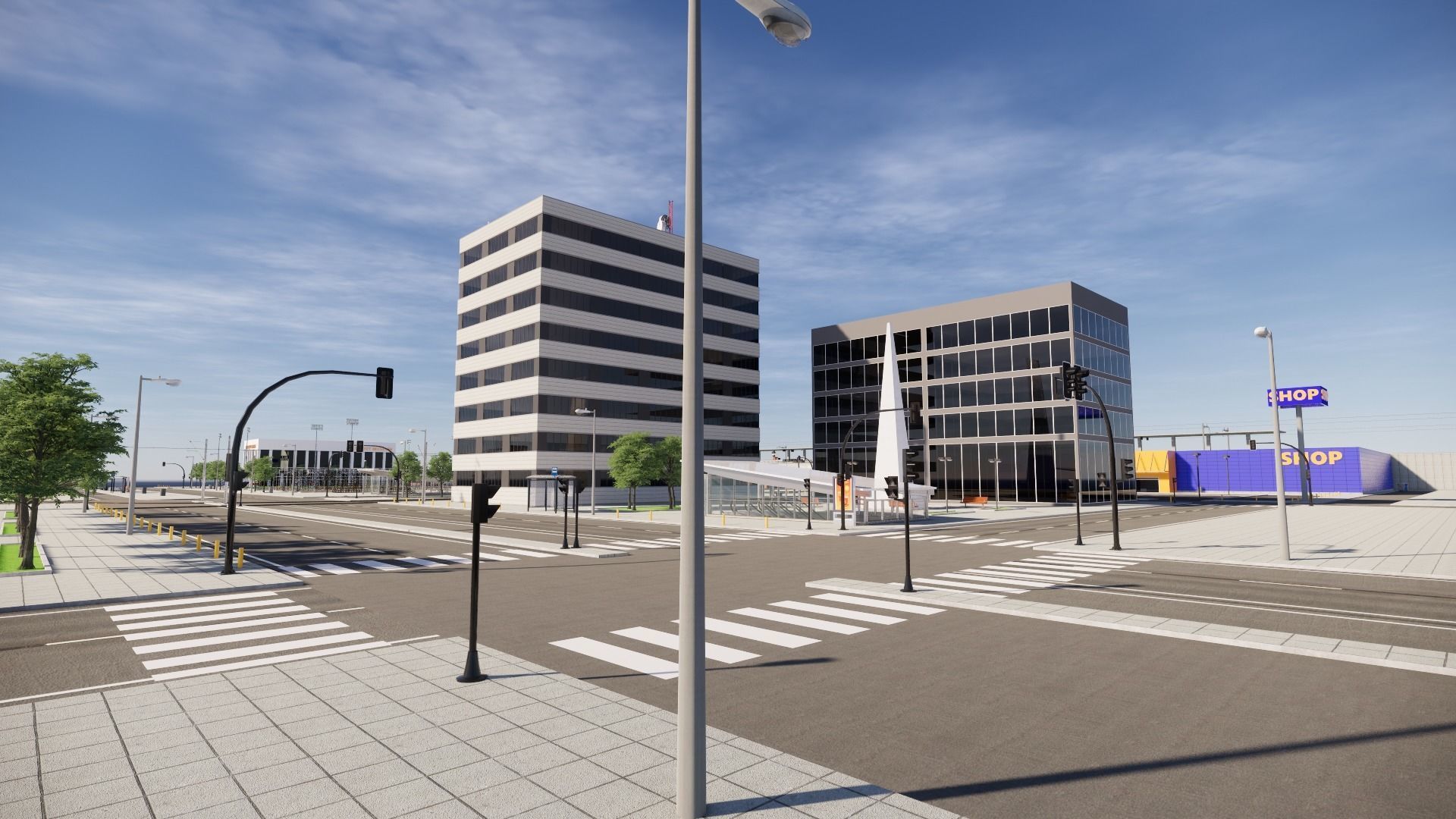 Small European City 3D model_10