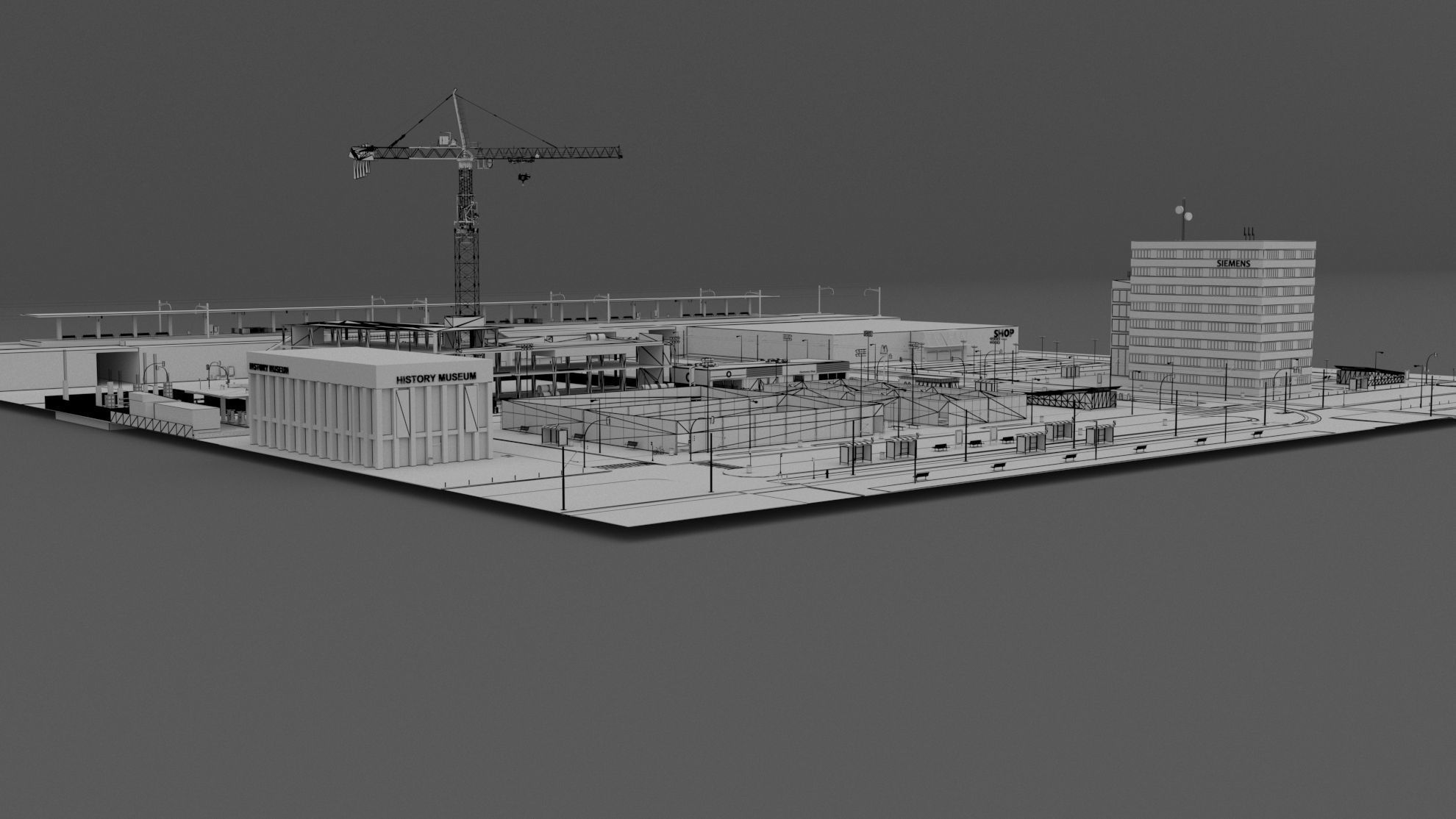 Small European City 3D model_35
