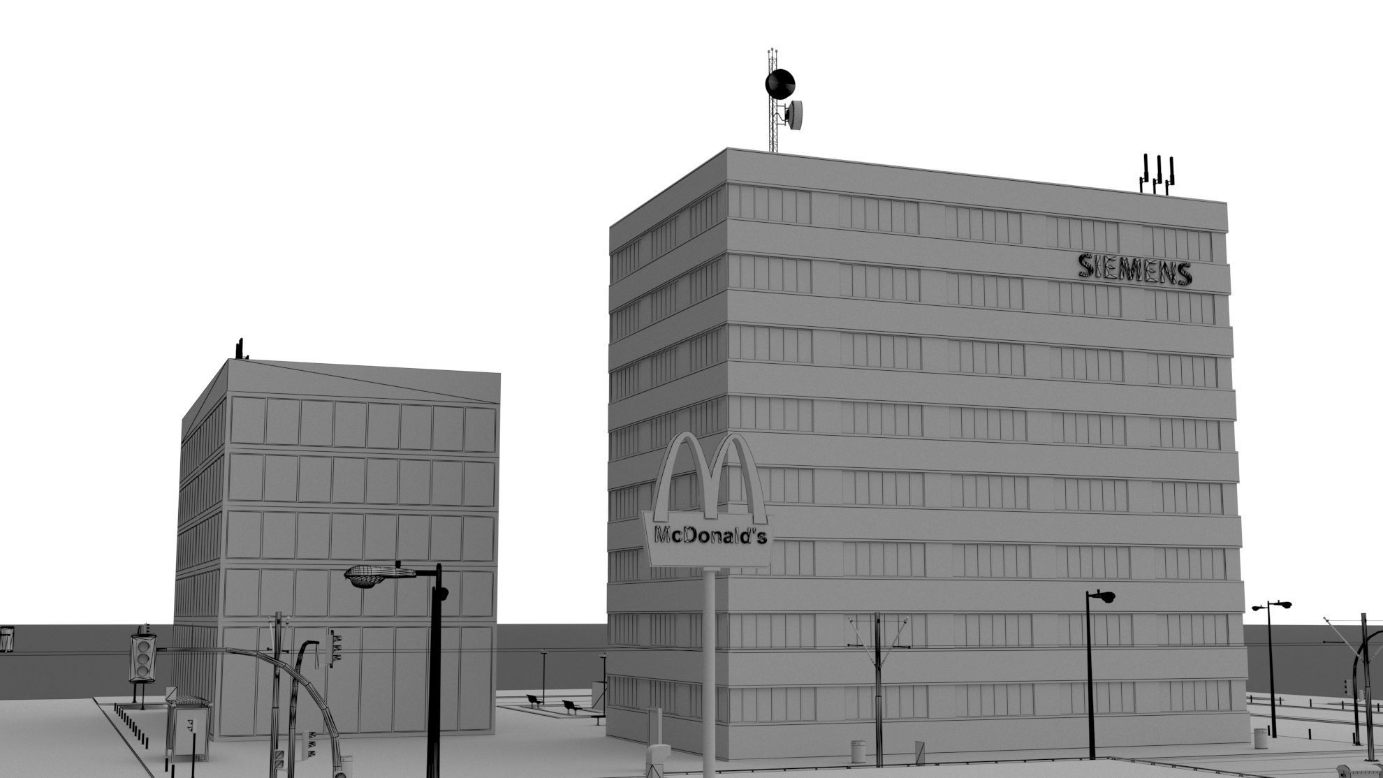 Small European City 3D model_38