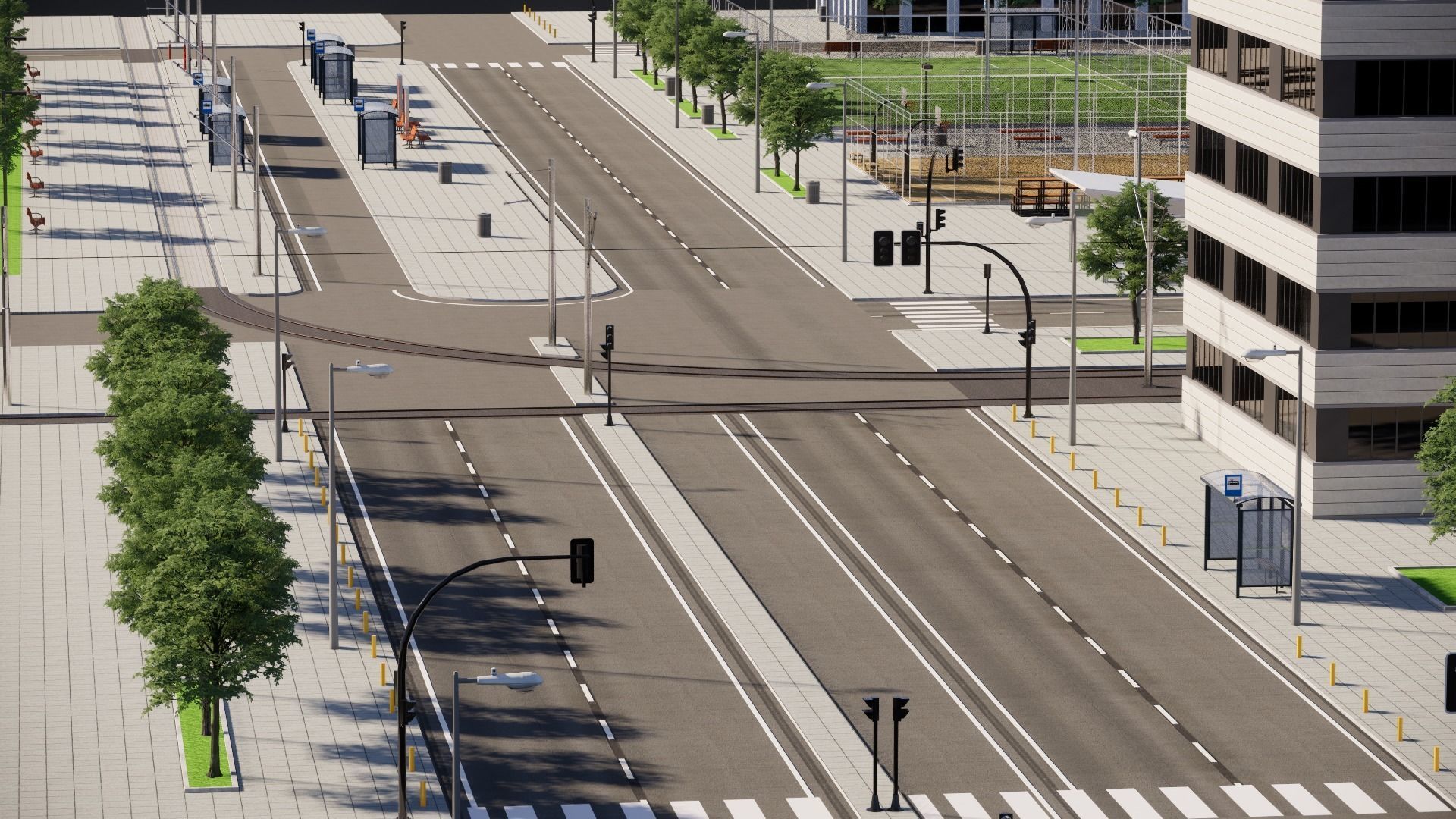 Small European City 3D model_31