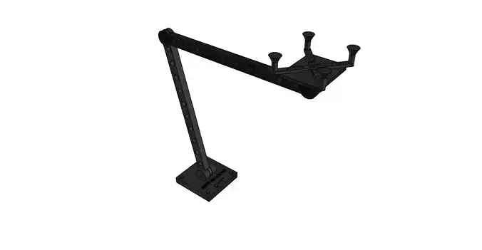 Brazo porta celular para escritorio 3D print model