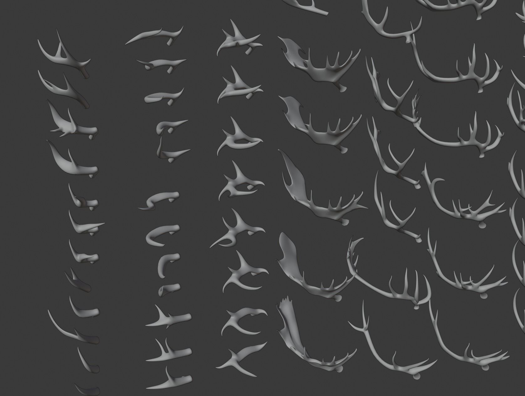 3D Horns - 3D Pack 3D model_10