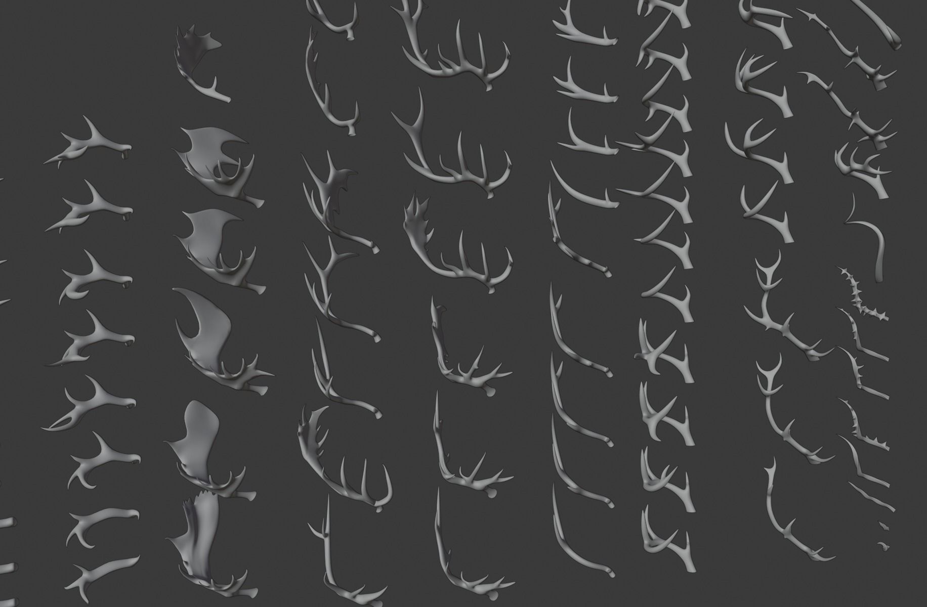 3D Horns - 3D Pack 3D model_8