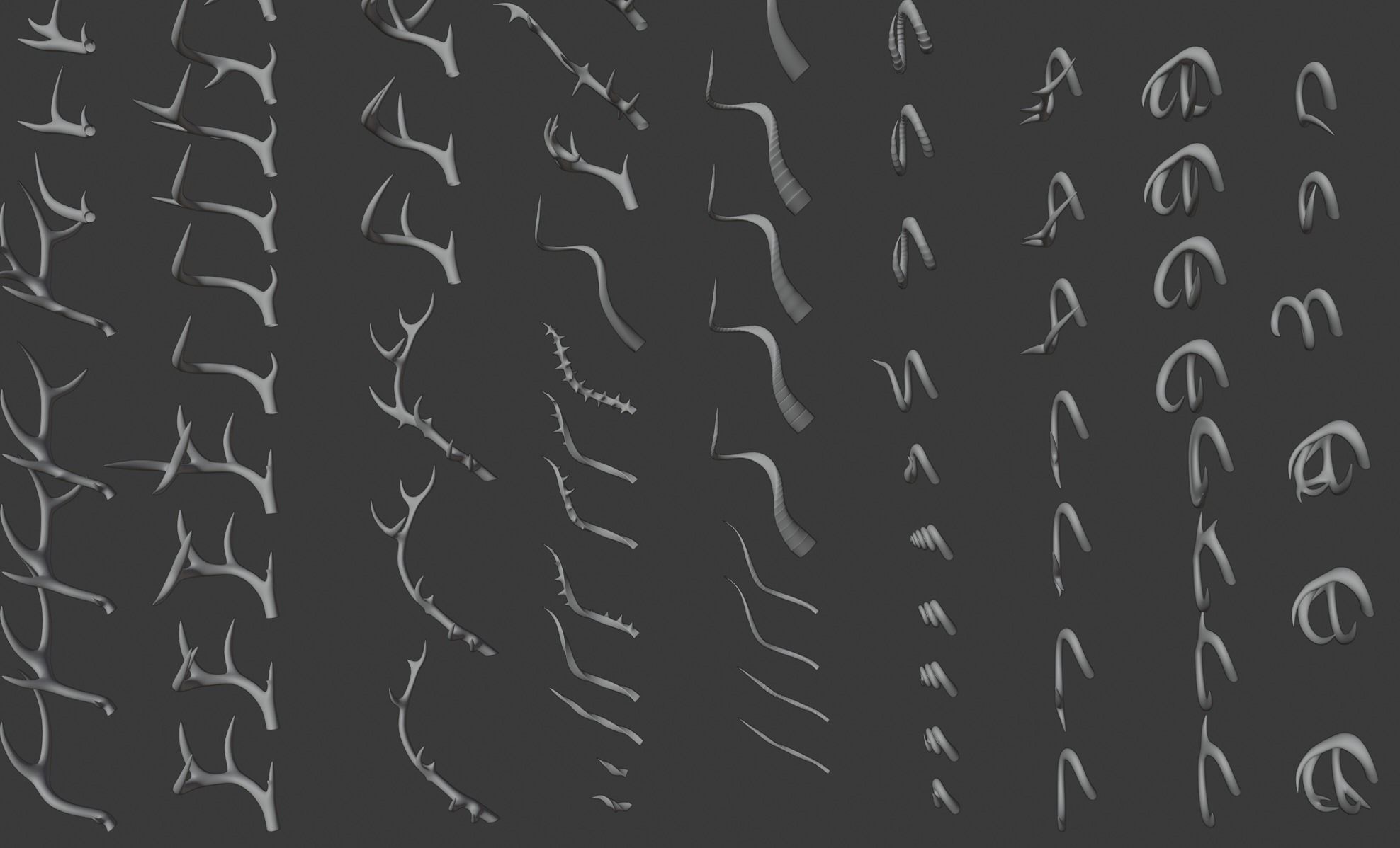 3D Horns - 3D Pack 3D model_9