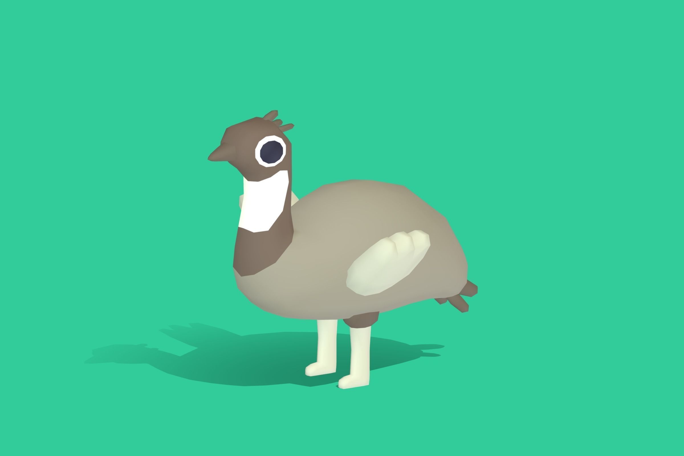 Emu - Quirky Series Low-poly 3D model_6