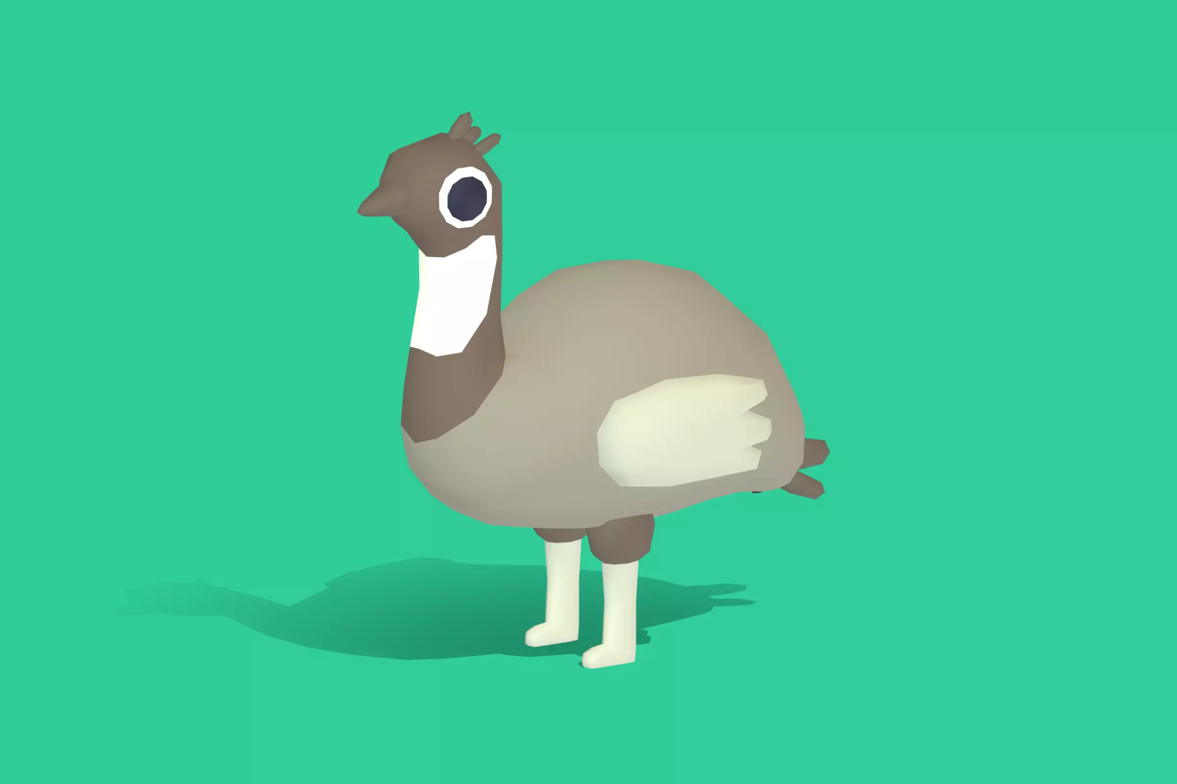 Emu - Quirky Series Low-poly 3D model_0