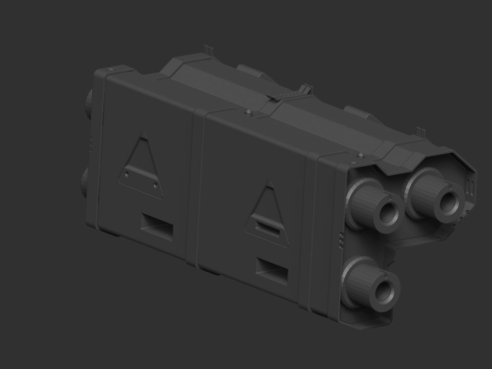 mech craft scifi  robotic alien  3D model_8